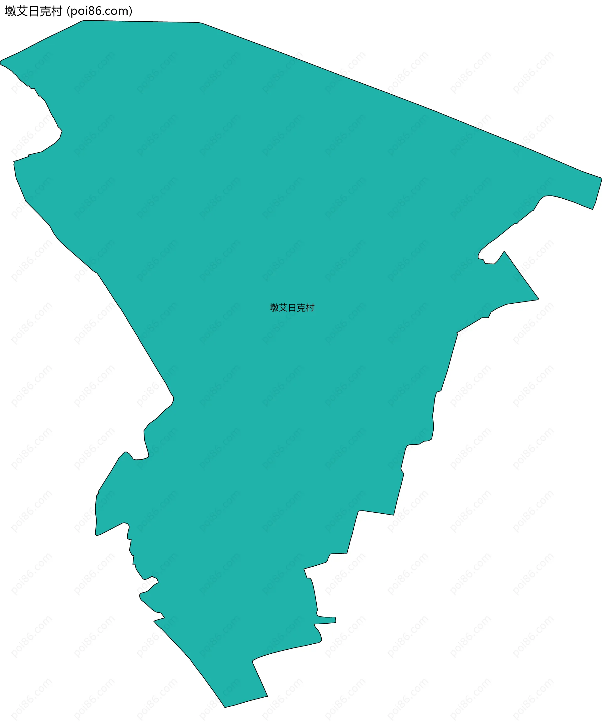 墩艾日克村边界地图