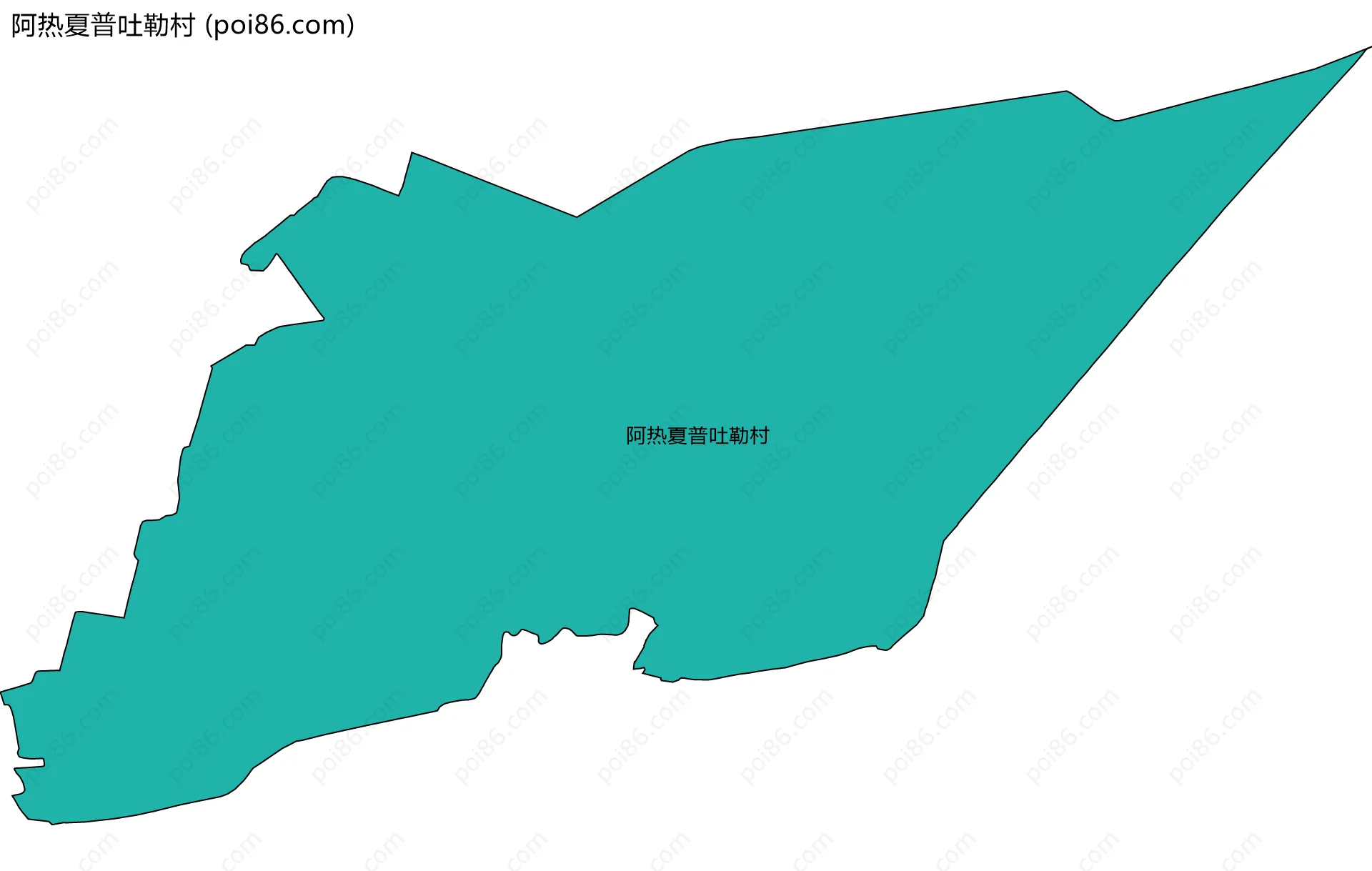 阿热夏普吐勒村边界地图