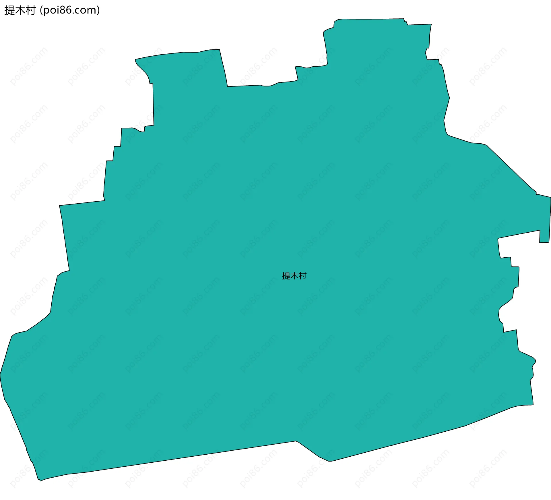 提木村边界地图