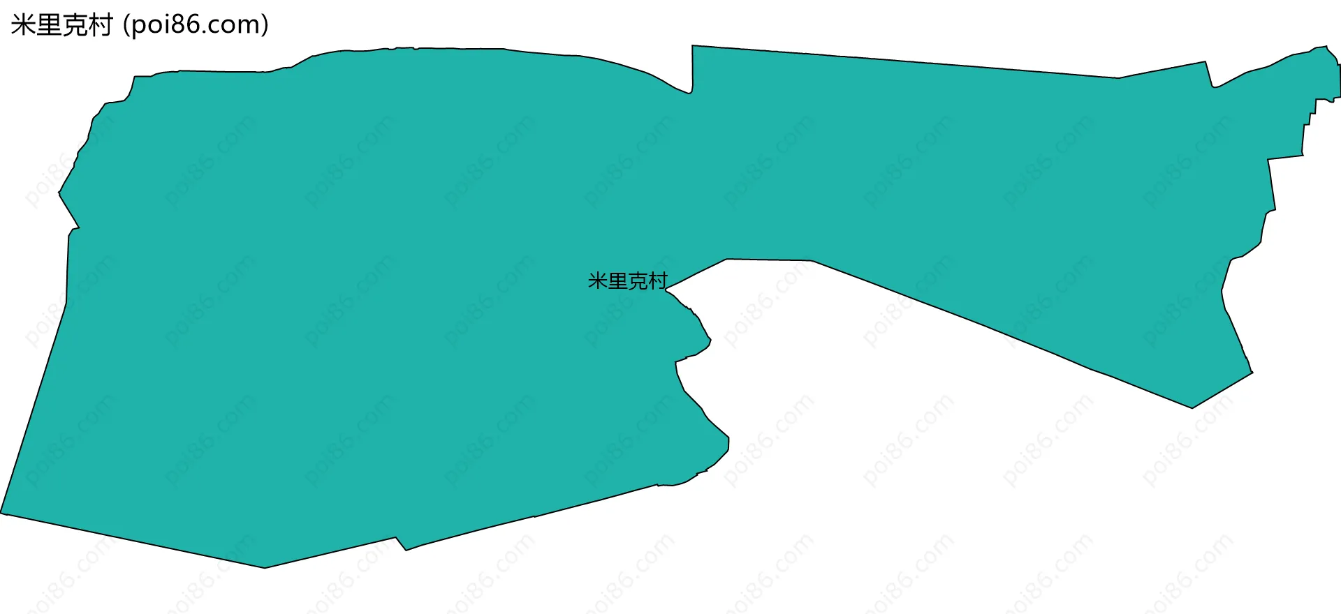 米里克村边界地图