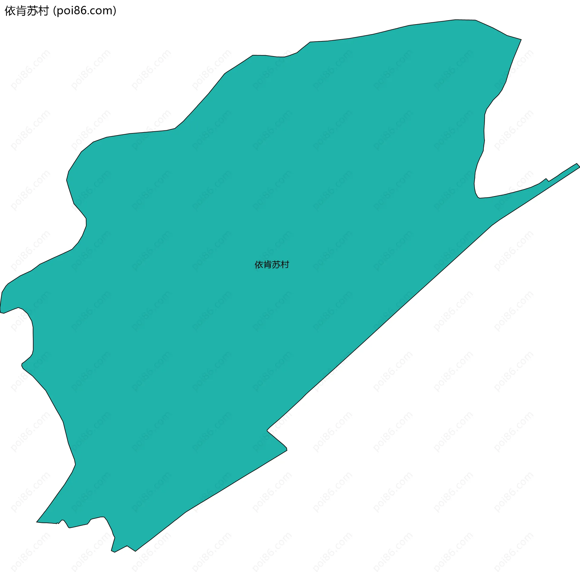 依肯苏村边界地图