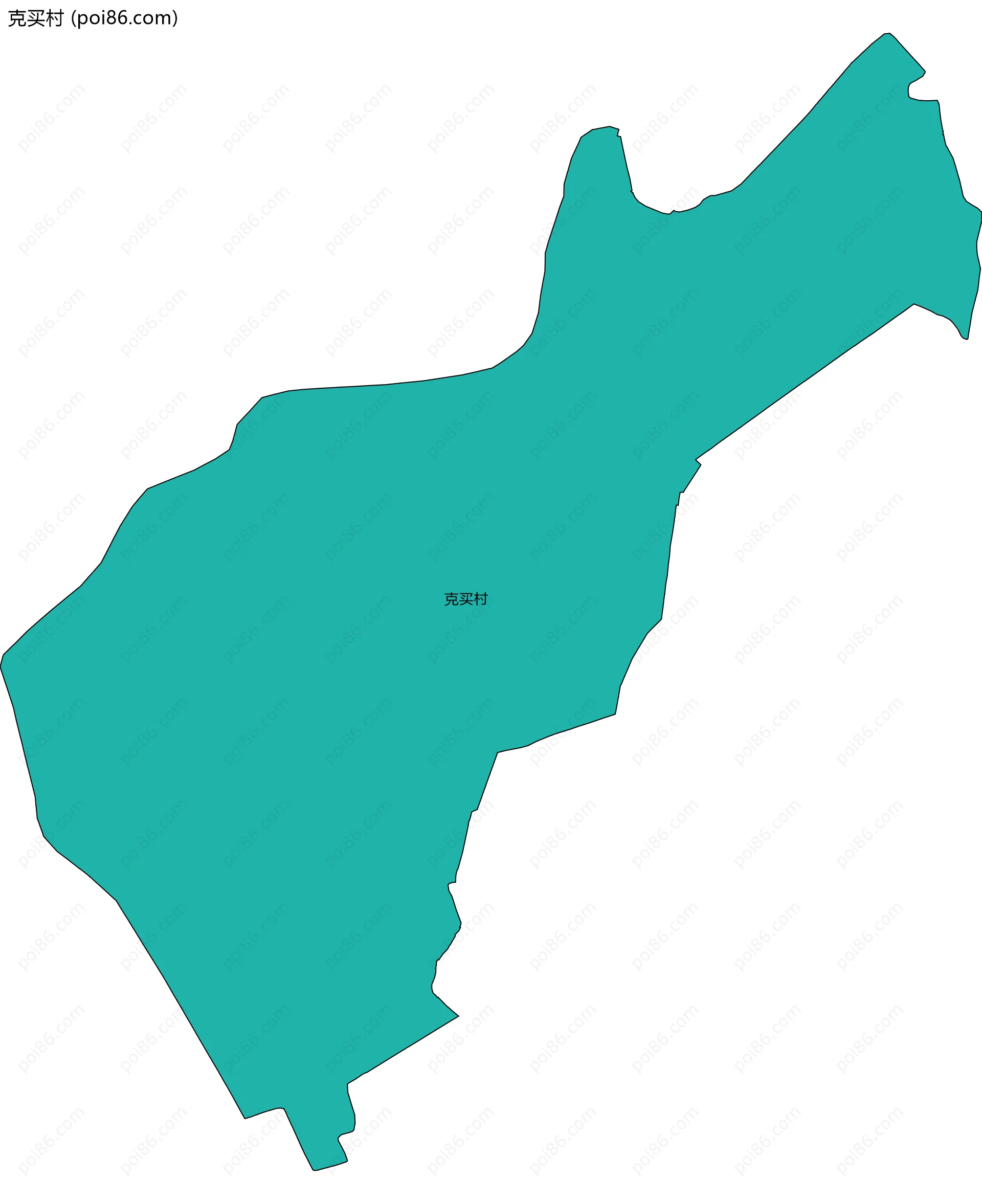 克买村边界地图