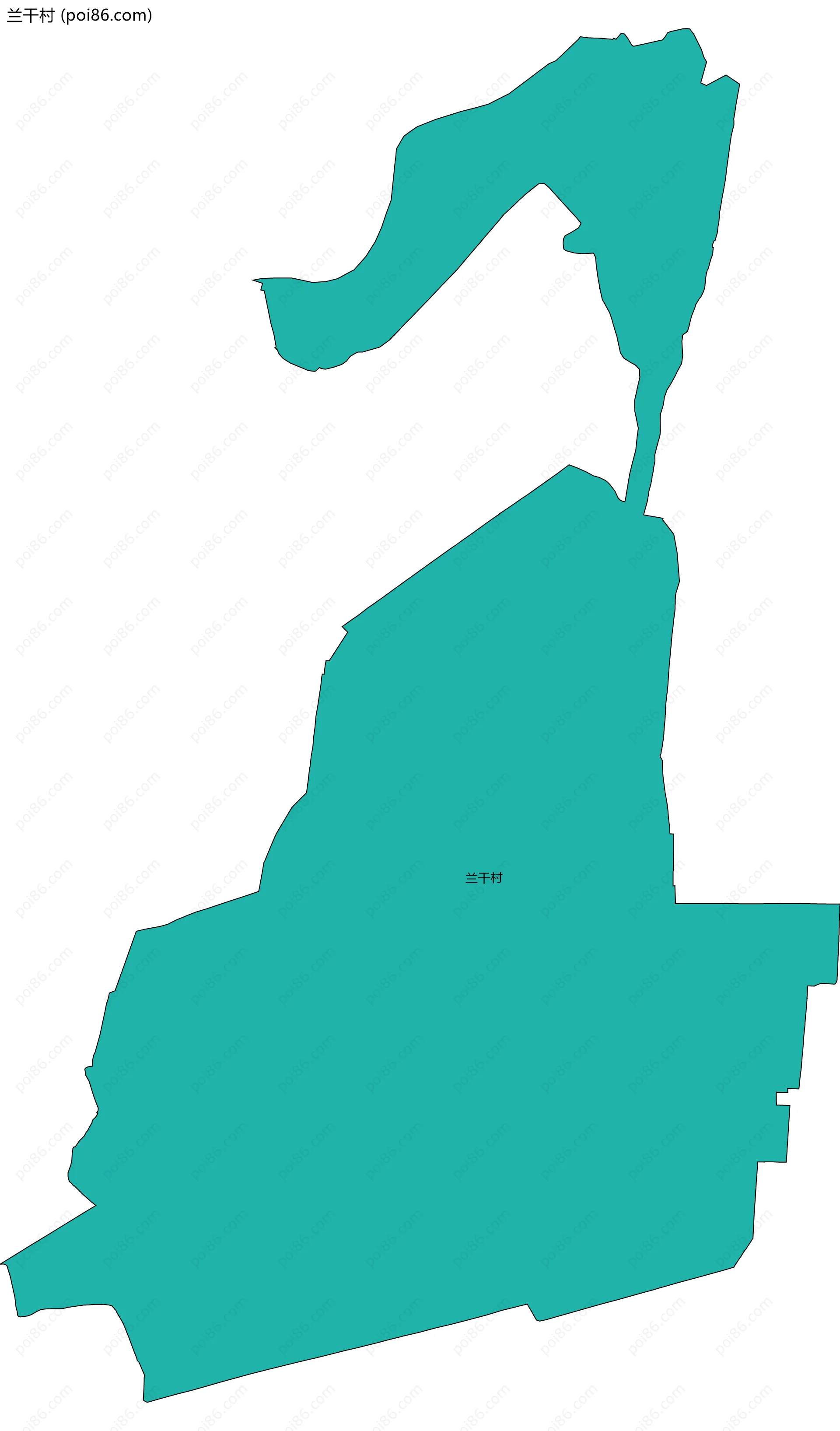 兰干村边界地图
