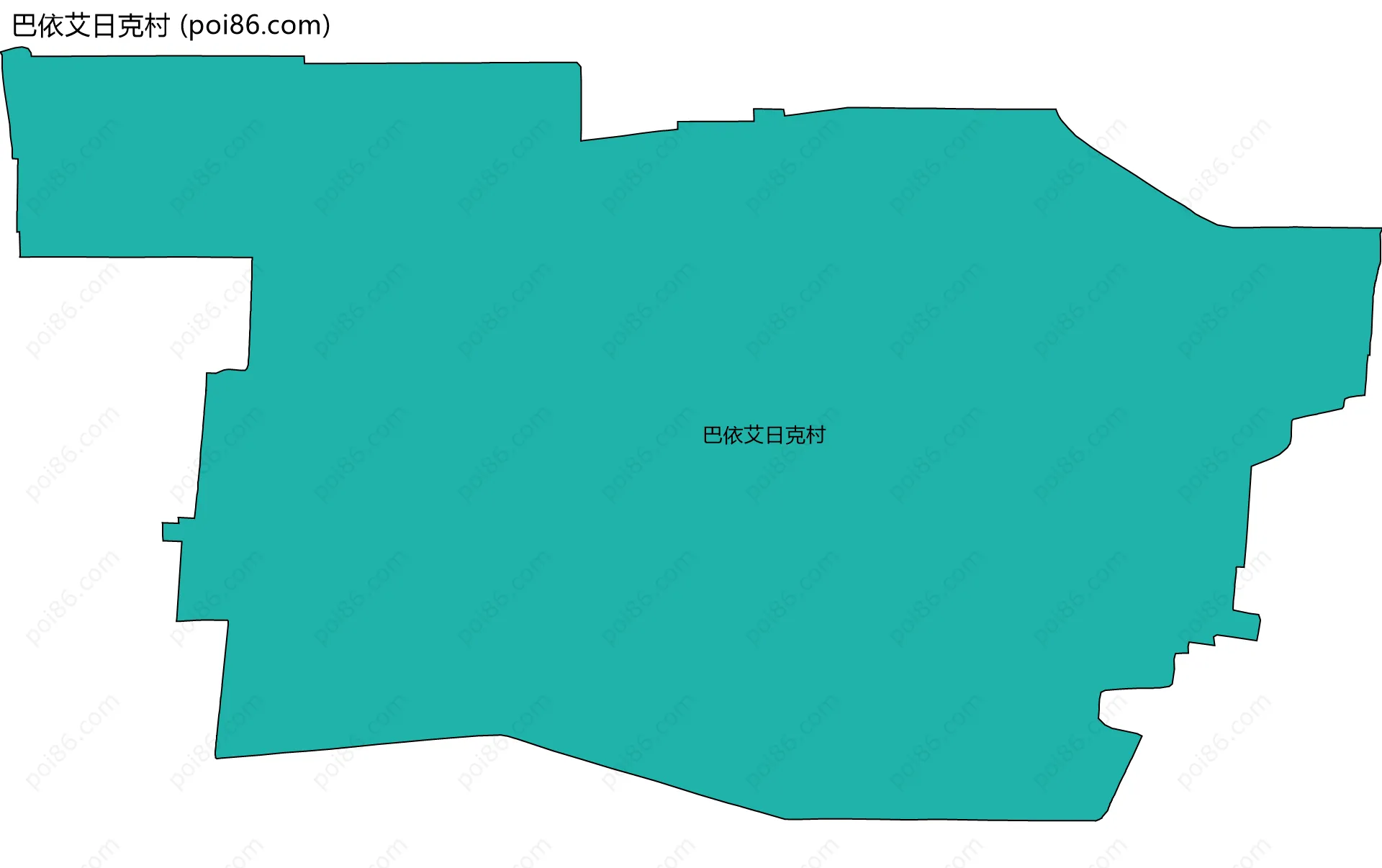 巴依艾日克村边界地图