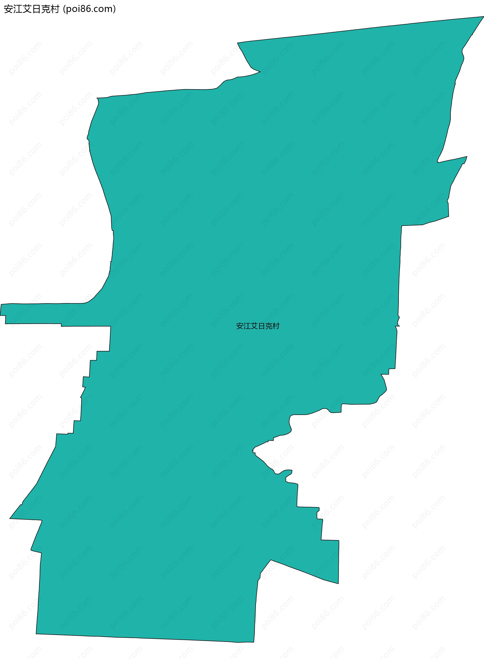 安江艾日克村边界地图