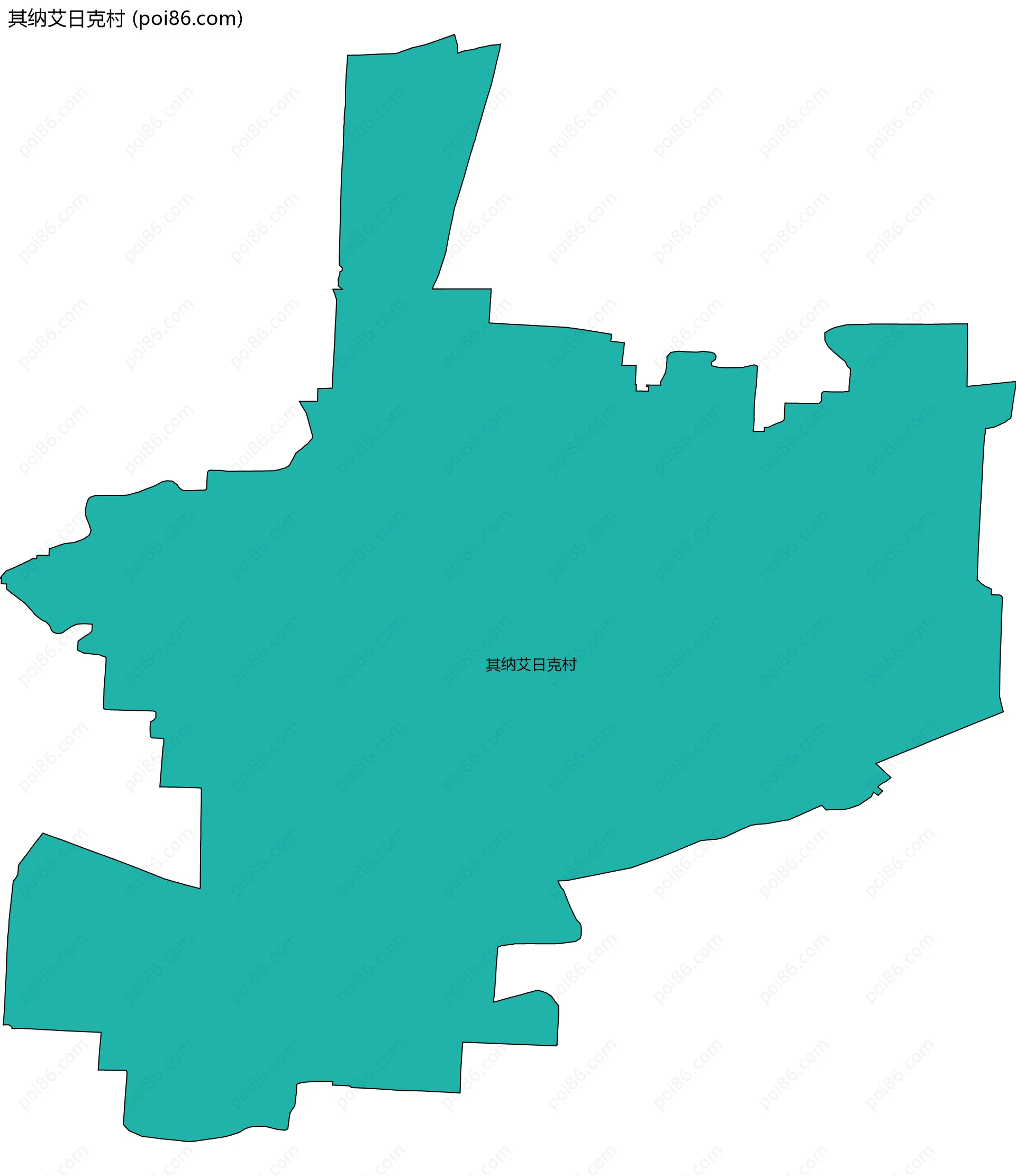 其纳艾日克村边界地图