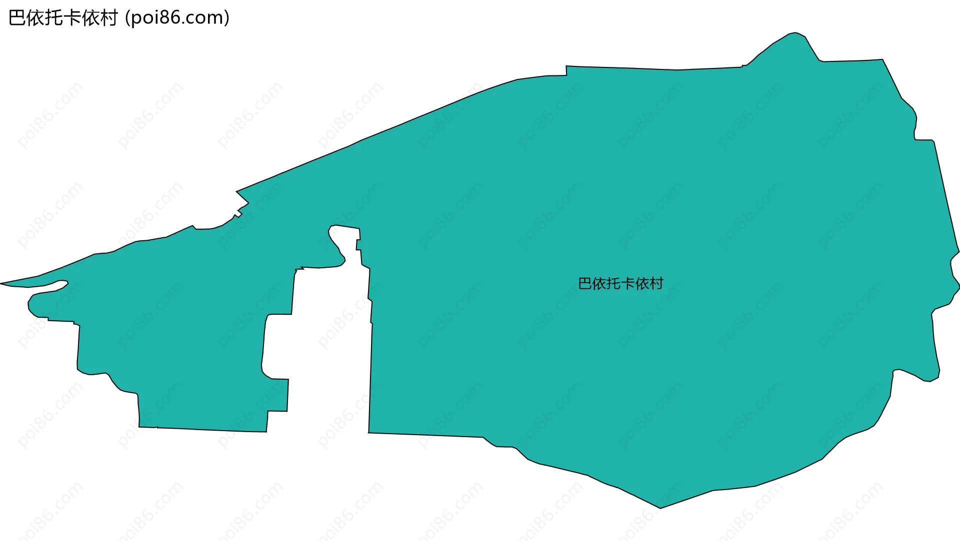 巴依托卡依村边界地图