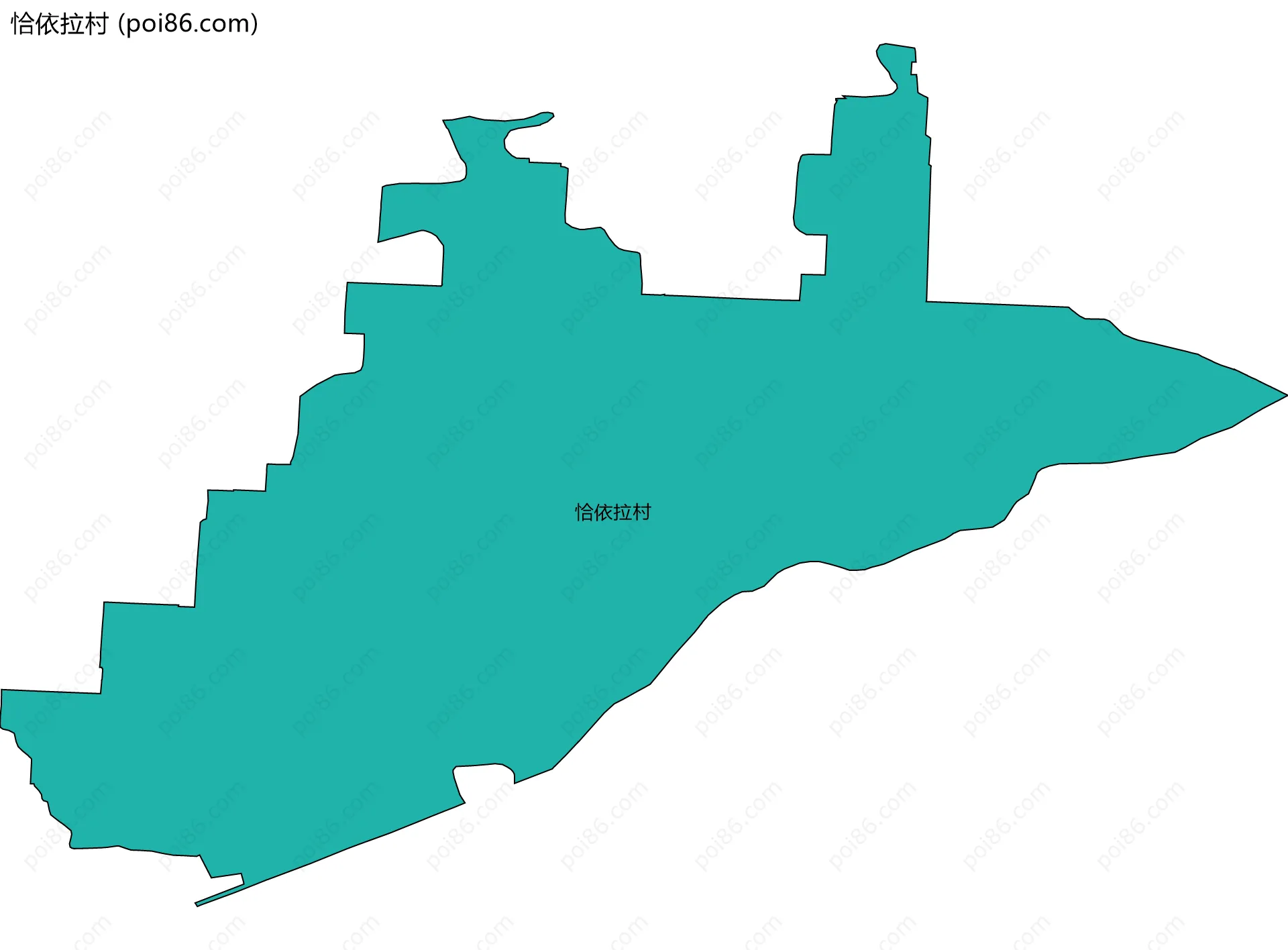 恰依拉村边界地图
