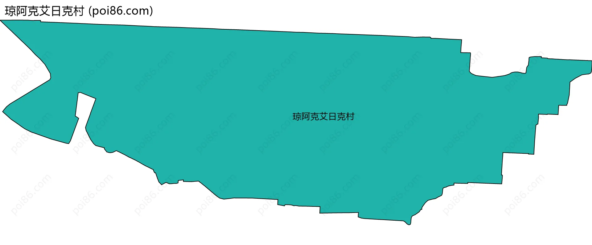 琼阿克艾日克村边界地图