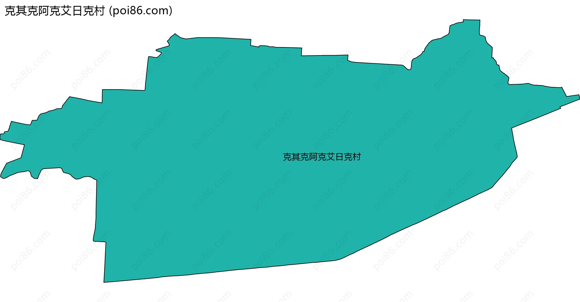 克其克阿克艾日克村边界地图
