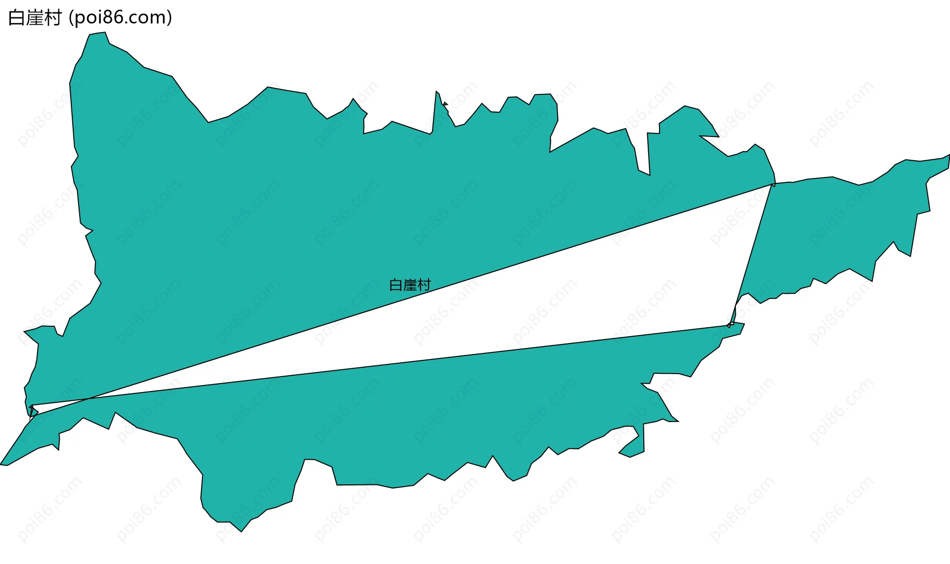 白崖村边界地图