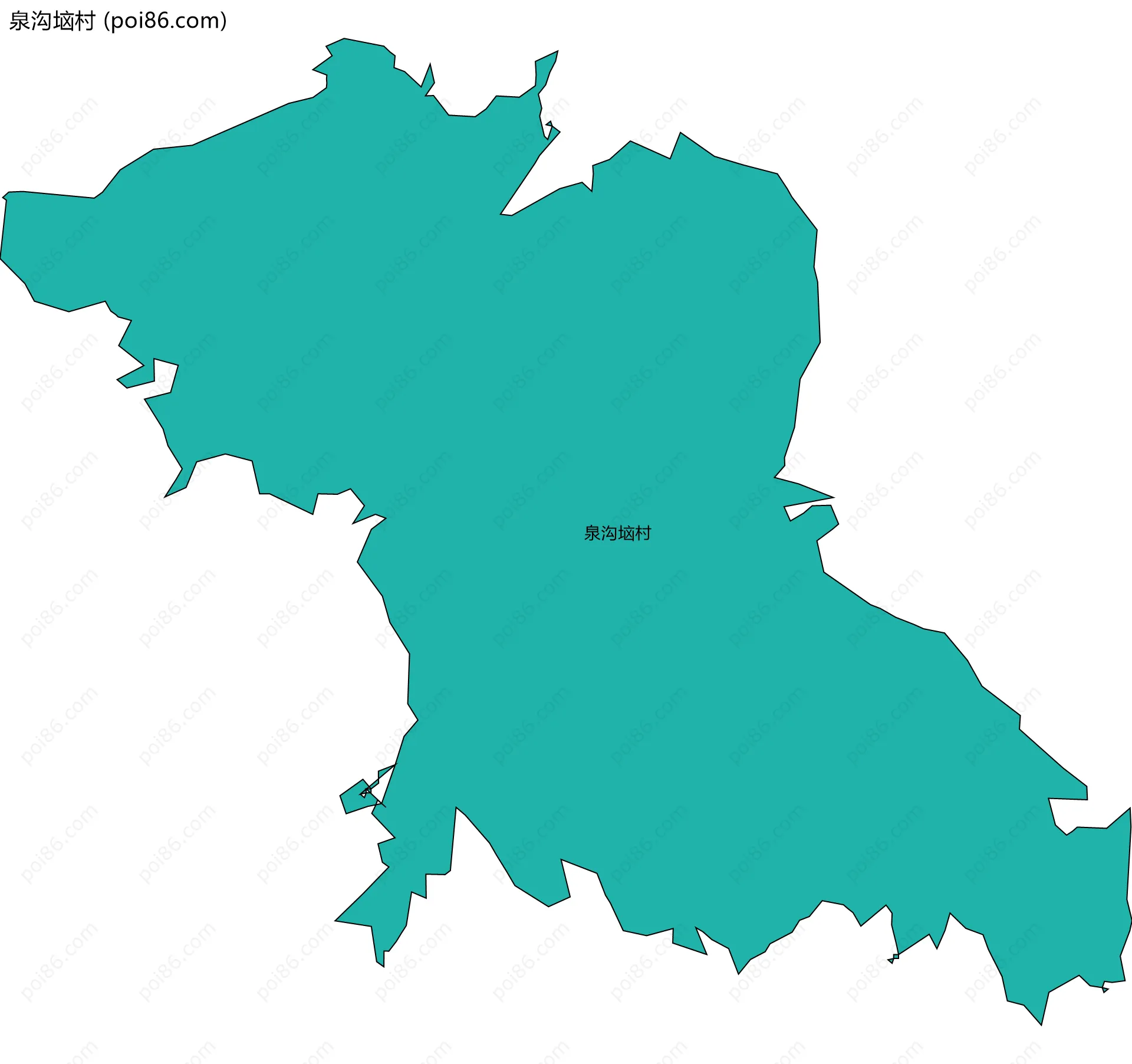 泉沟垴村边界地图