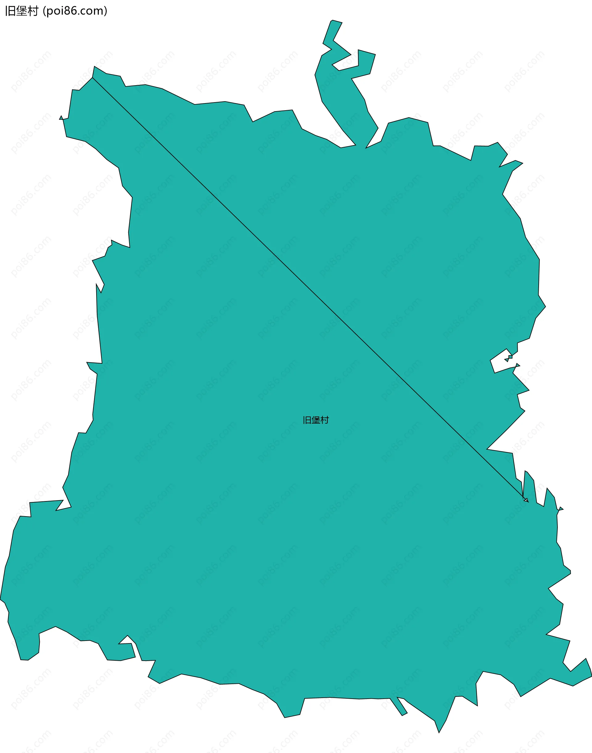 旧堡村边界地图