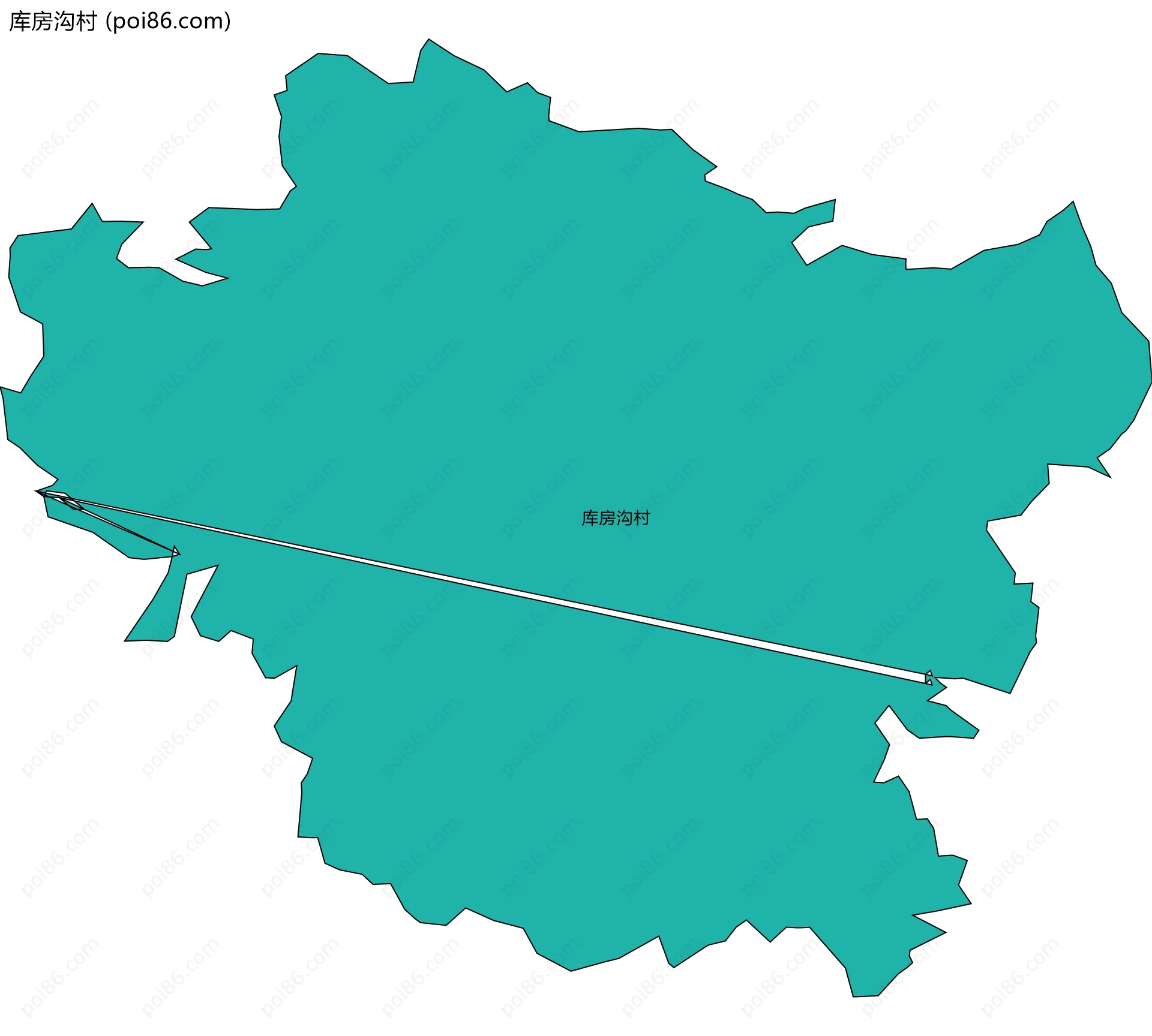 库房沟村边界地图