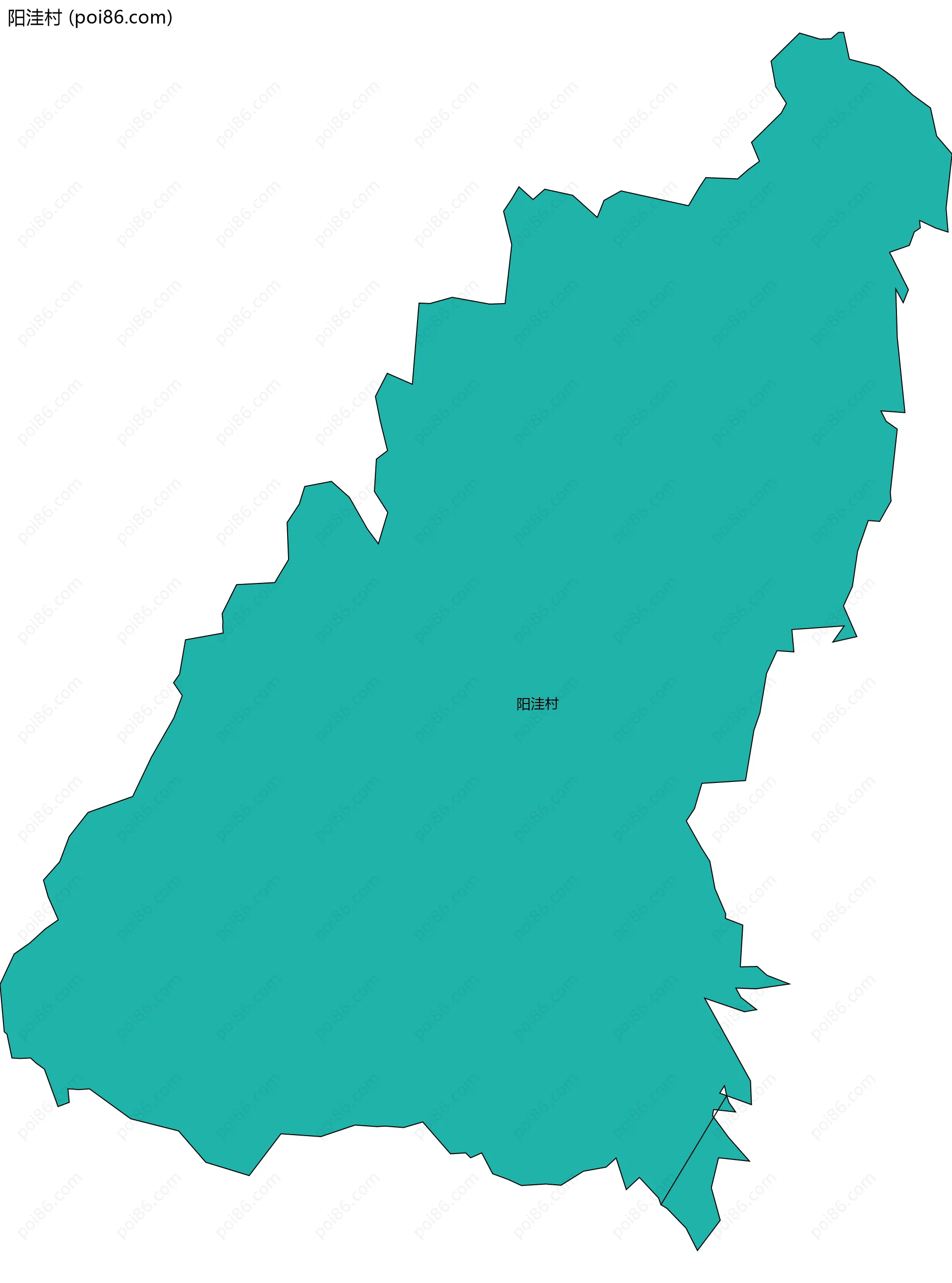 阳洼村边界地图