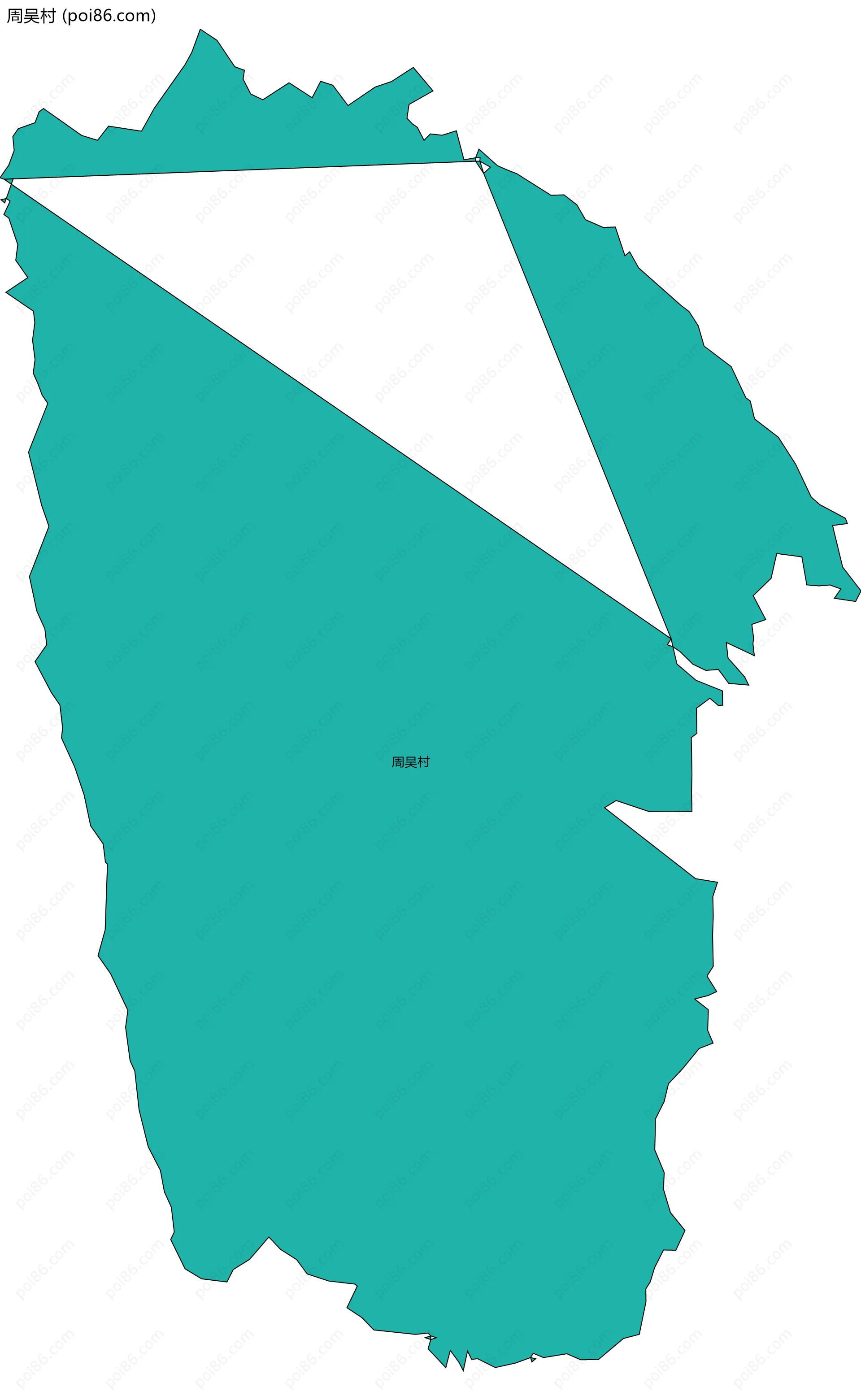 周吴村边界地图