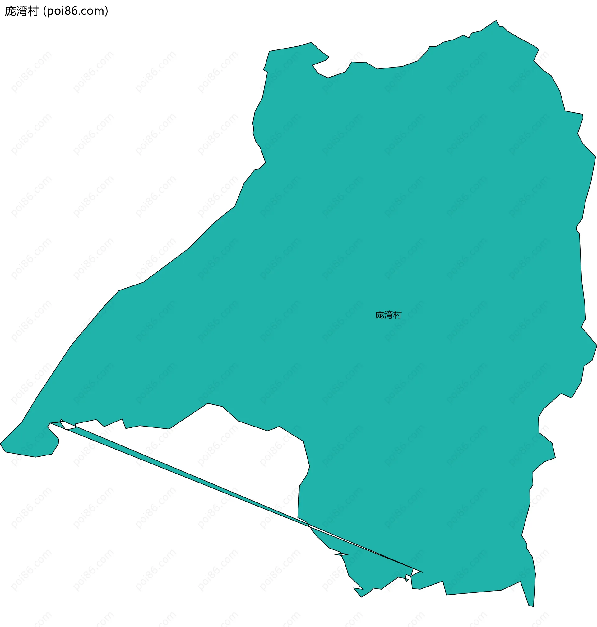 庞湾村边界地图