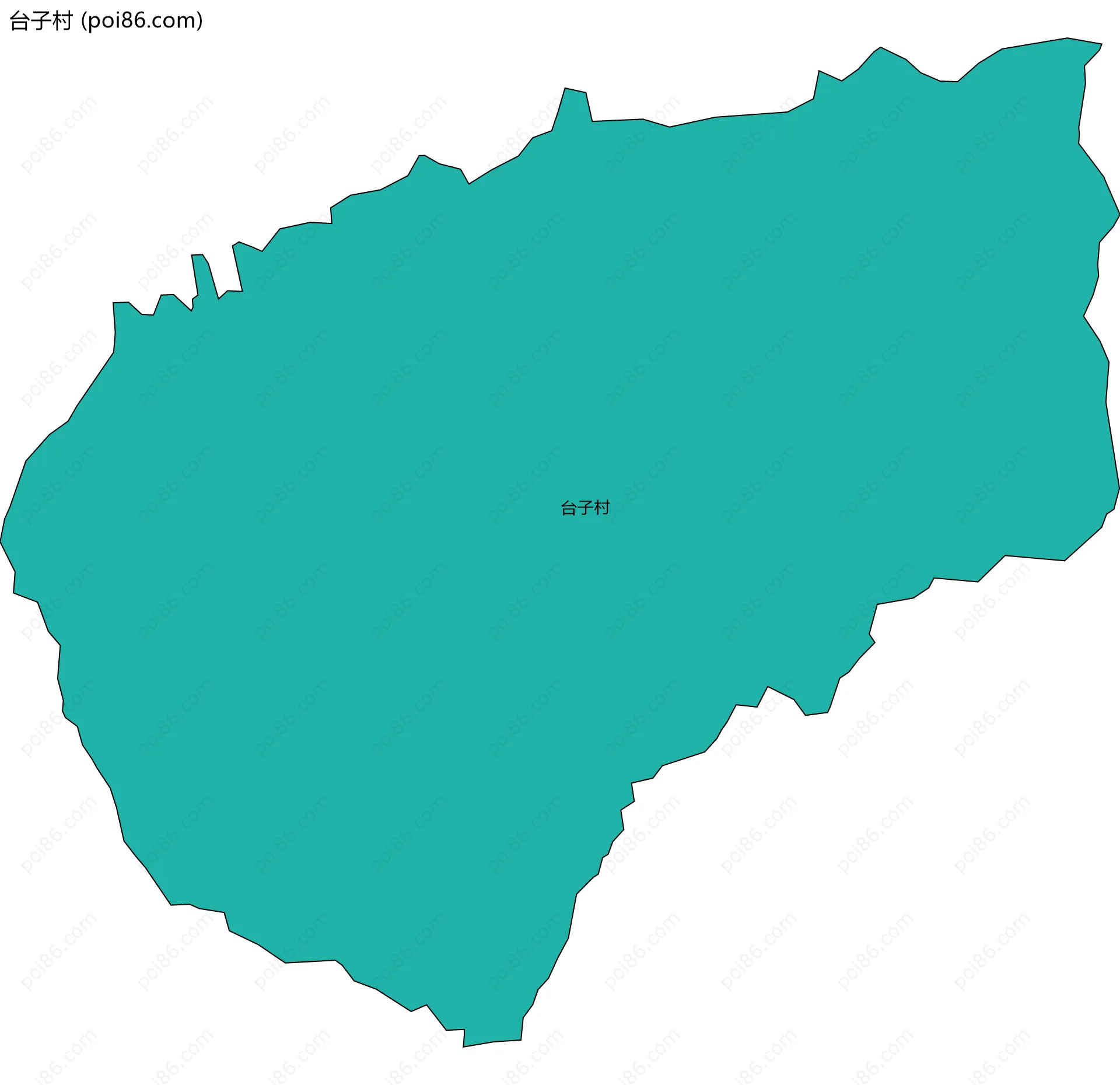 台子村边界地图
