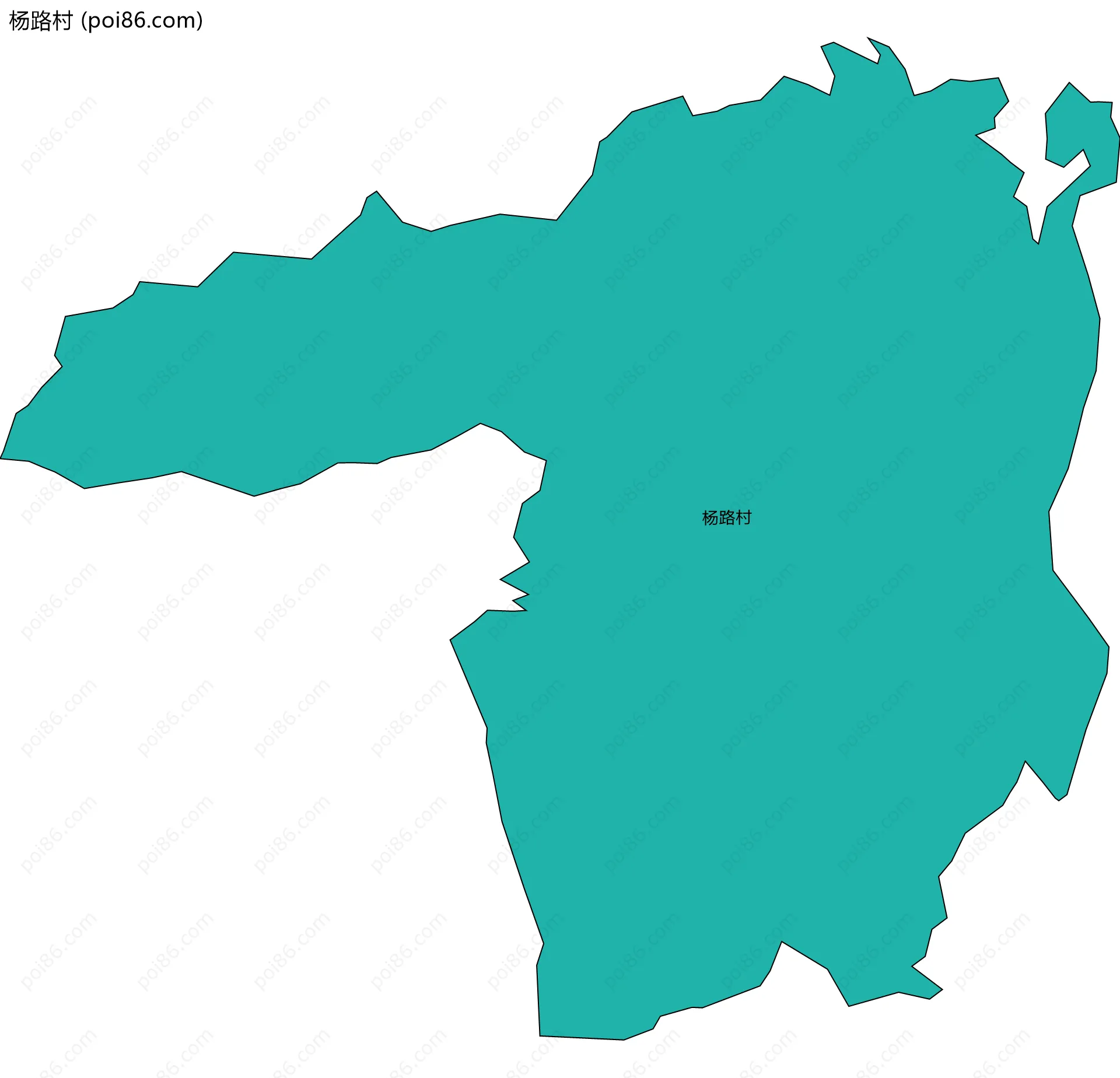 杨路村边界地图