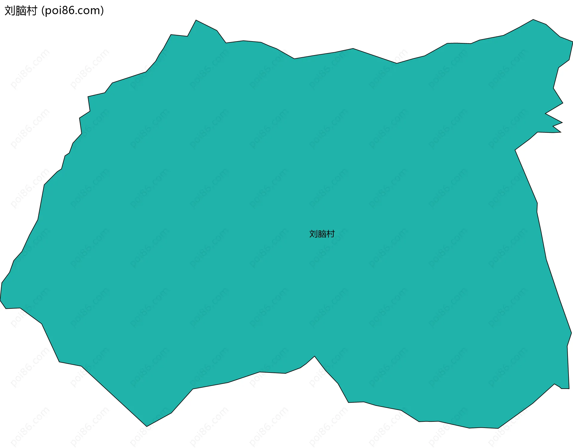 刘脑村边界地图