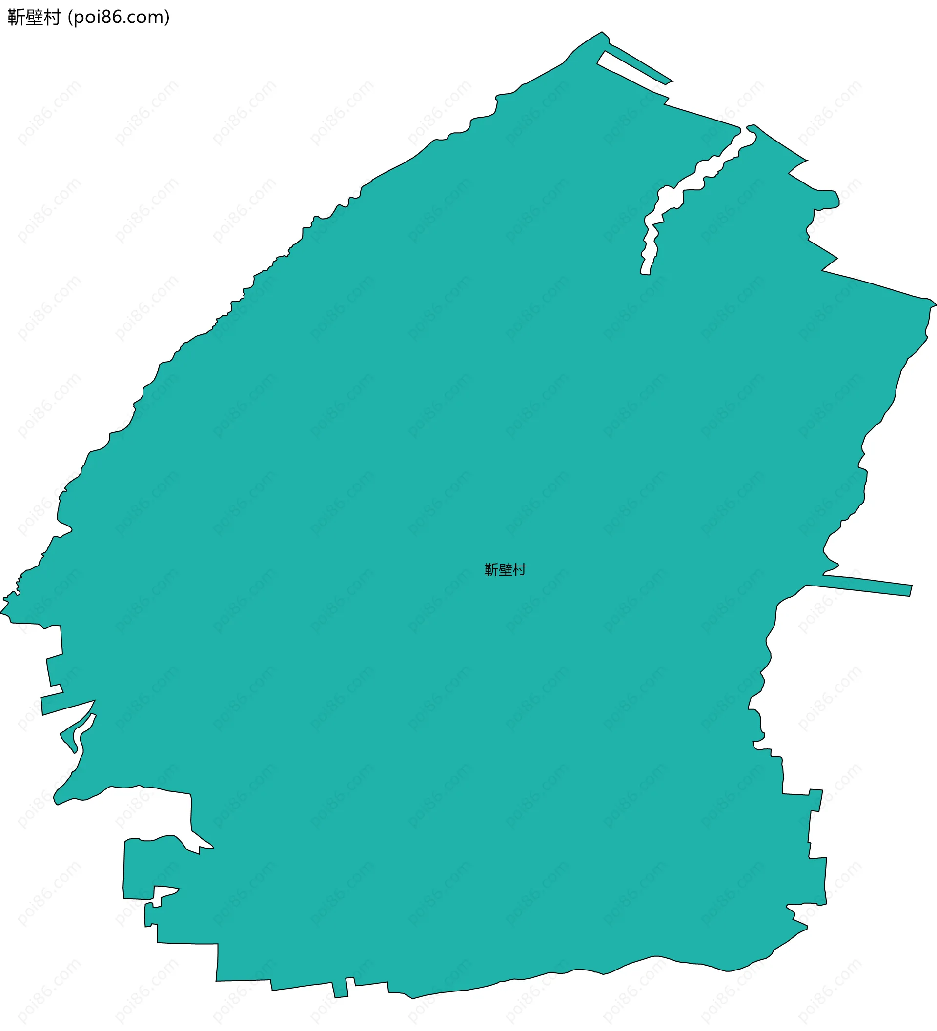 靳壁村边界地图