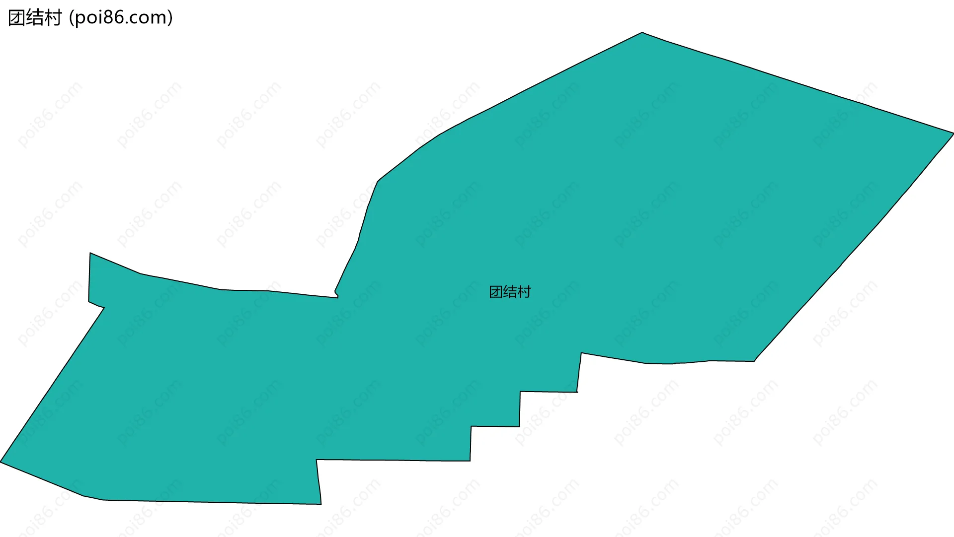 团结村边界地图