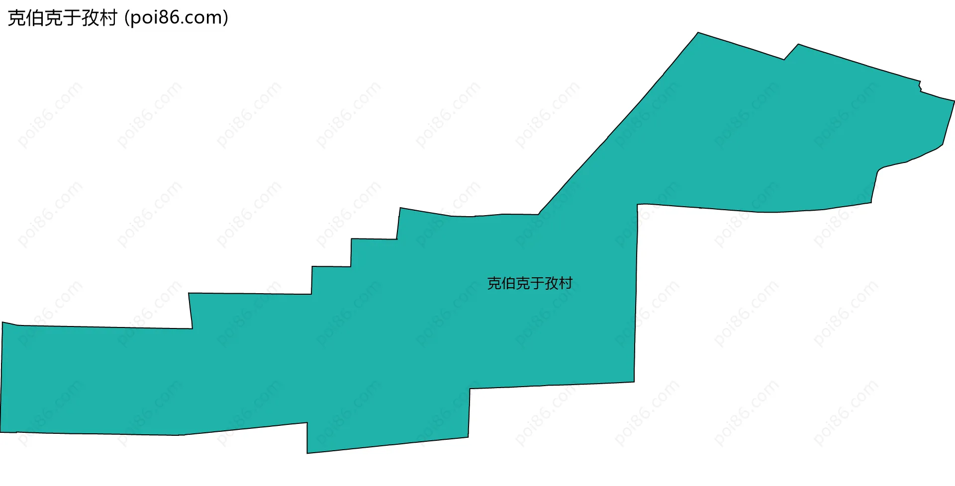 克伯克于孜村边界地图