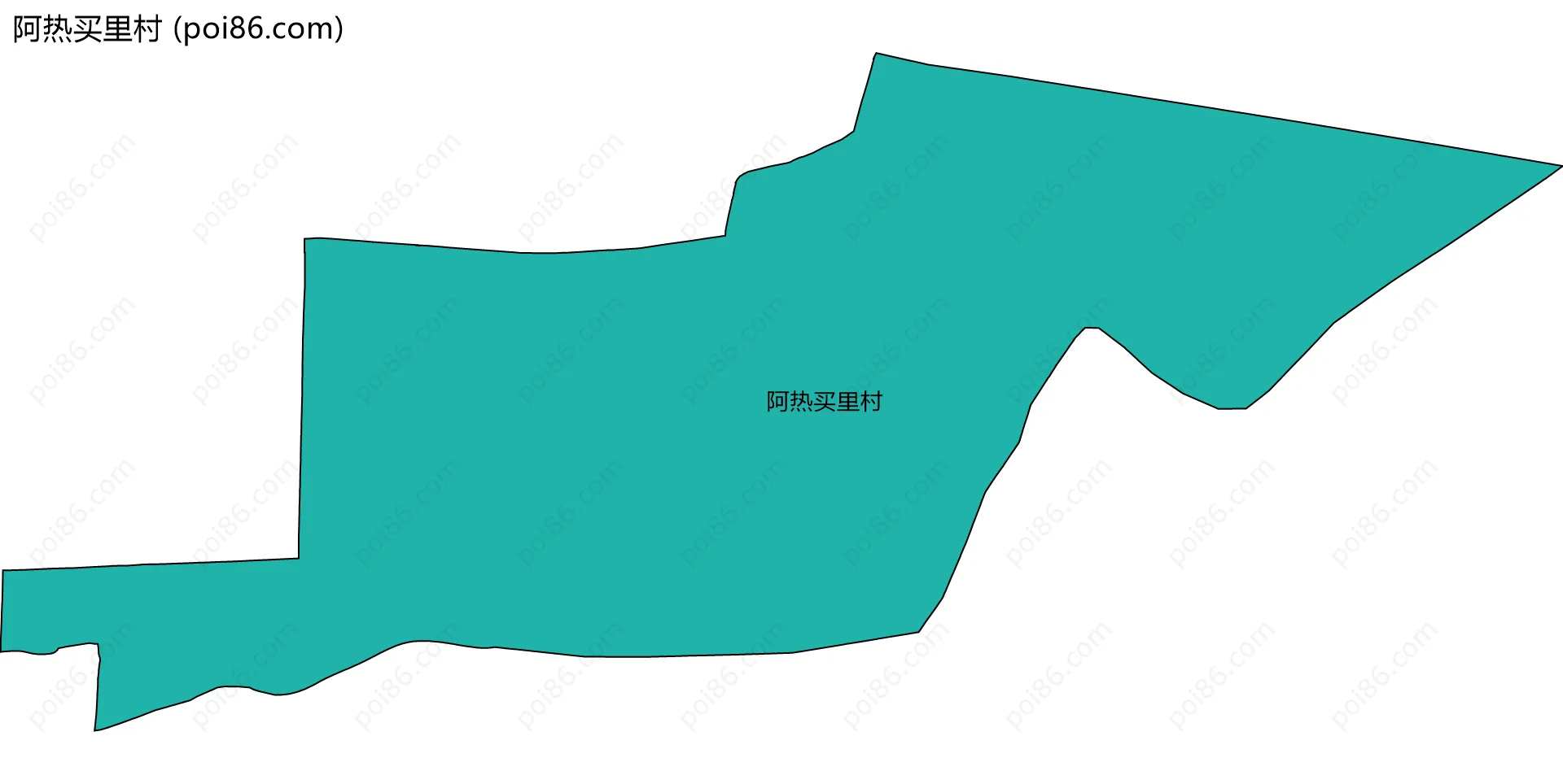 阿热买里村边界地图