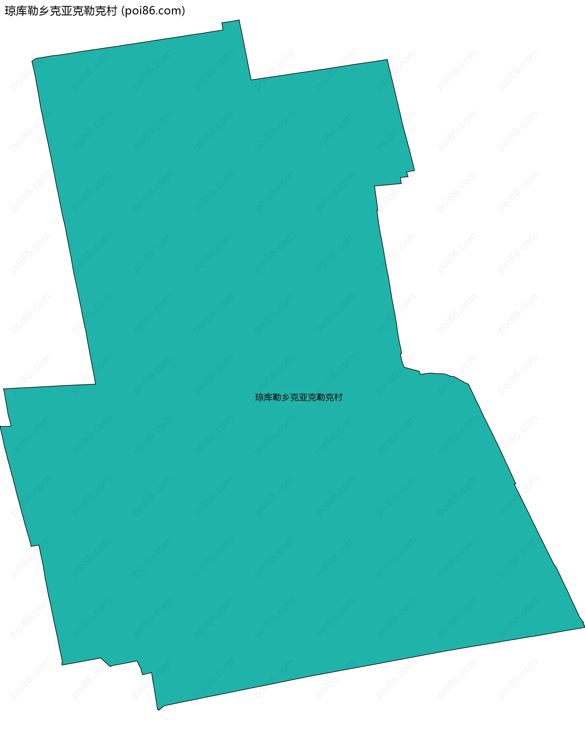 琼库勒乡克亚克勒克村边界地图
