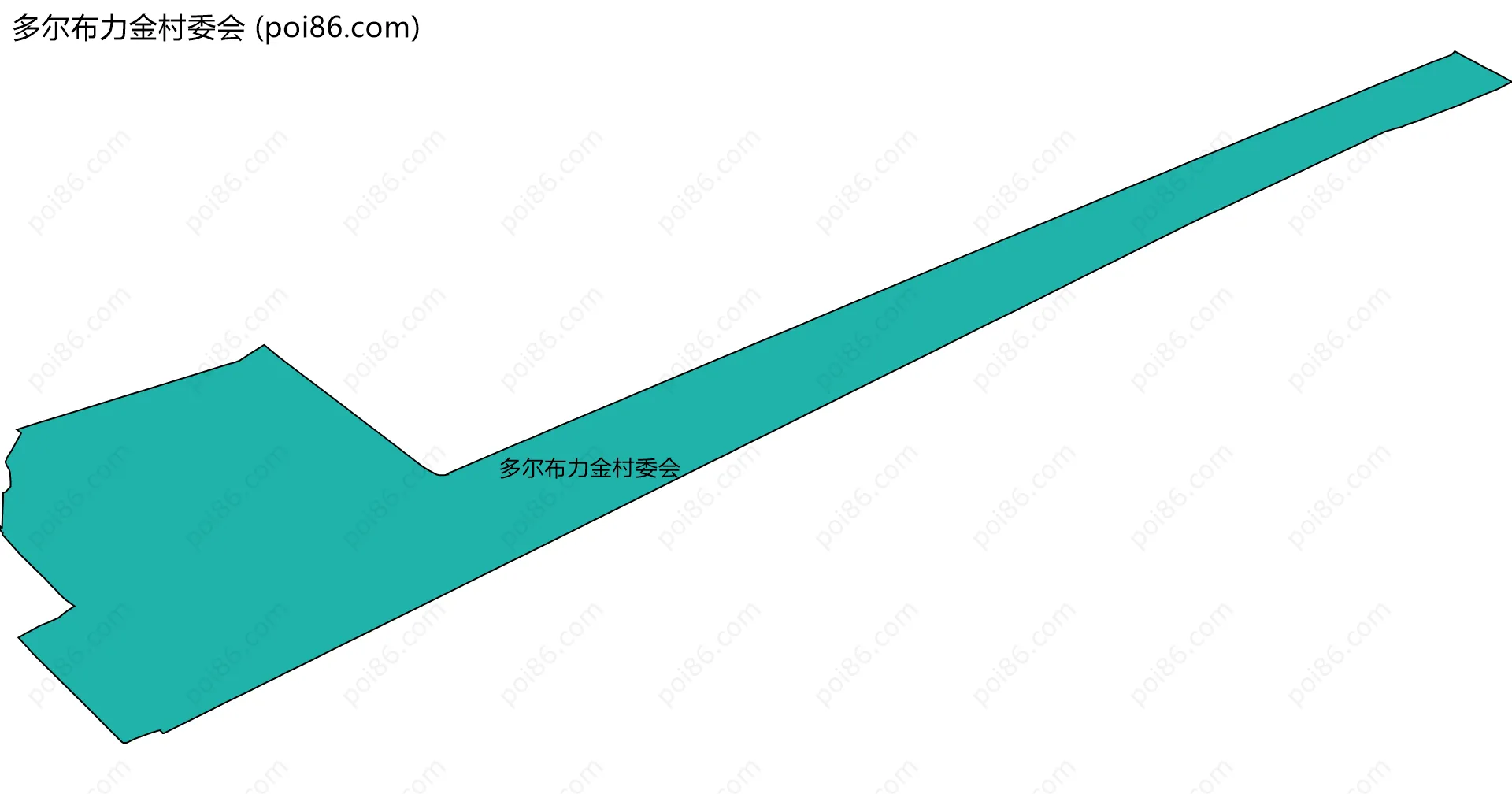 多尔布力金村委会边界地图