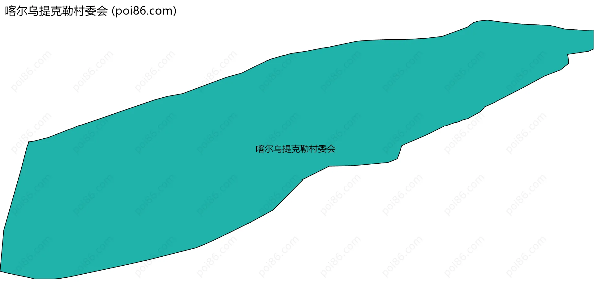喀尔乌提克勒村委会边界地图
