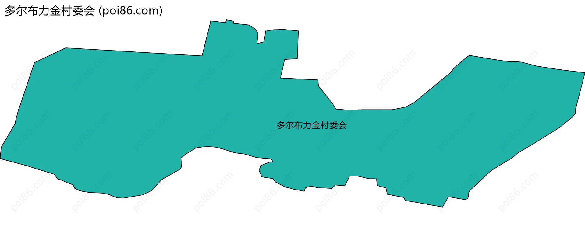 多尔布力金村委会边界地图