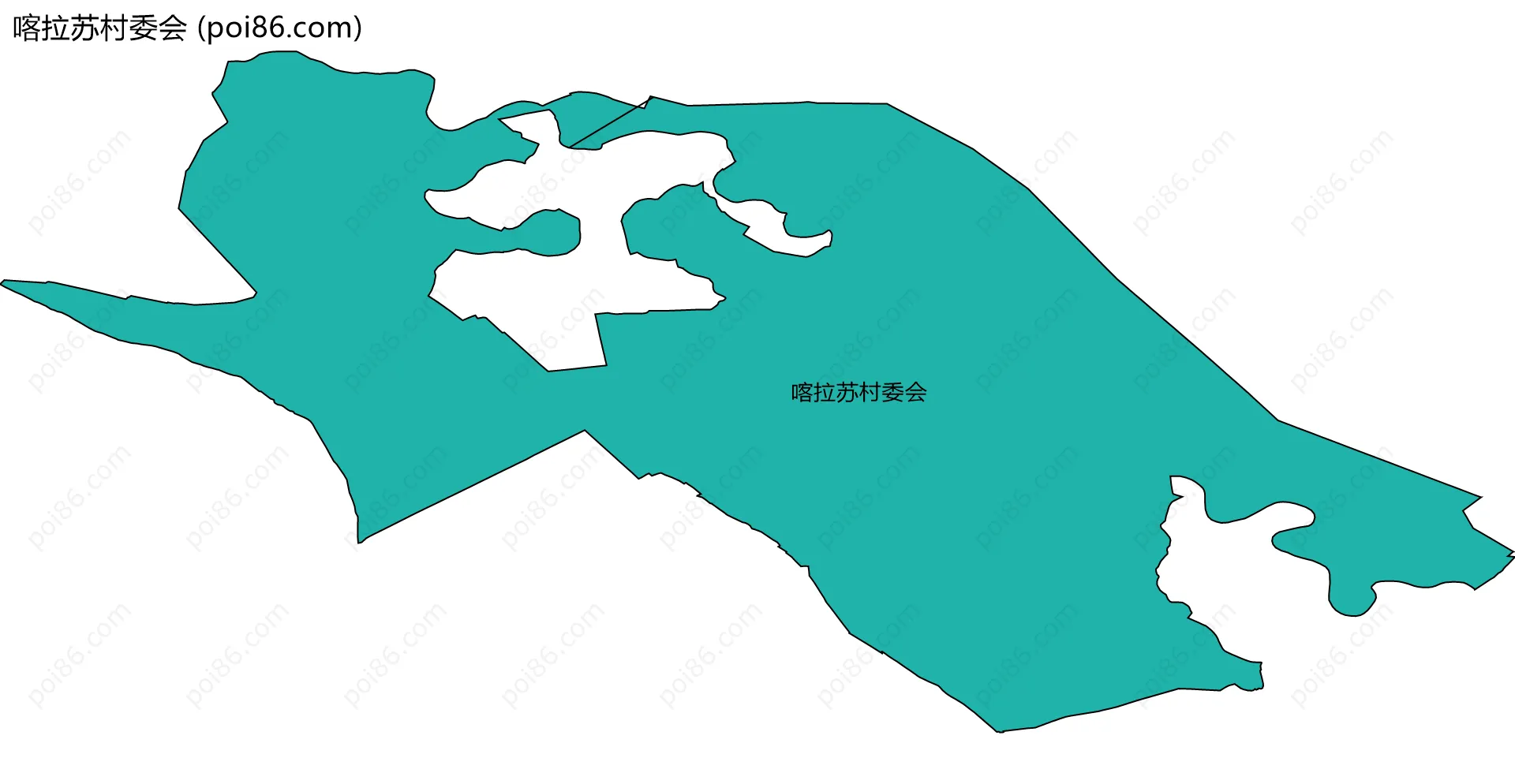 喀拉苏村委会边界地图