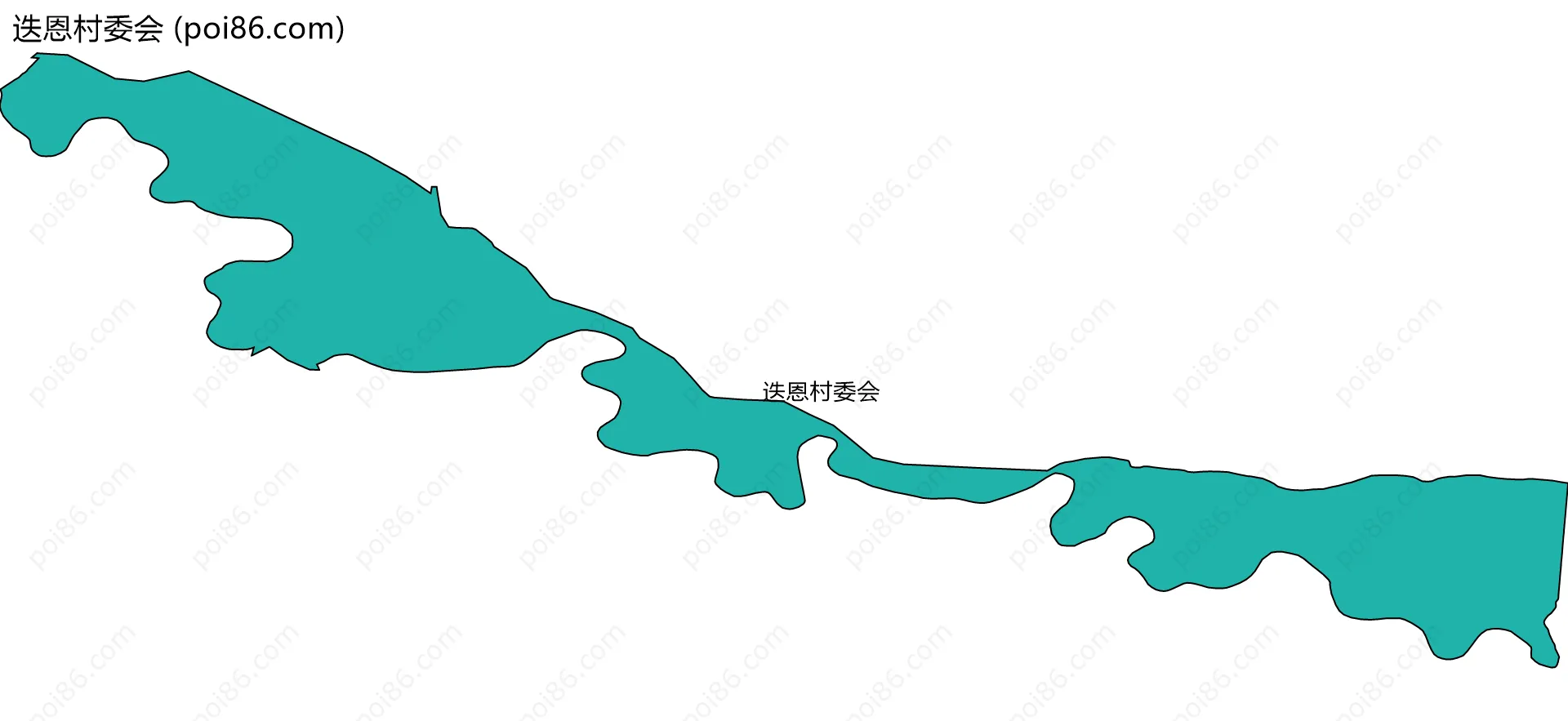 迭恩村委会边界地图