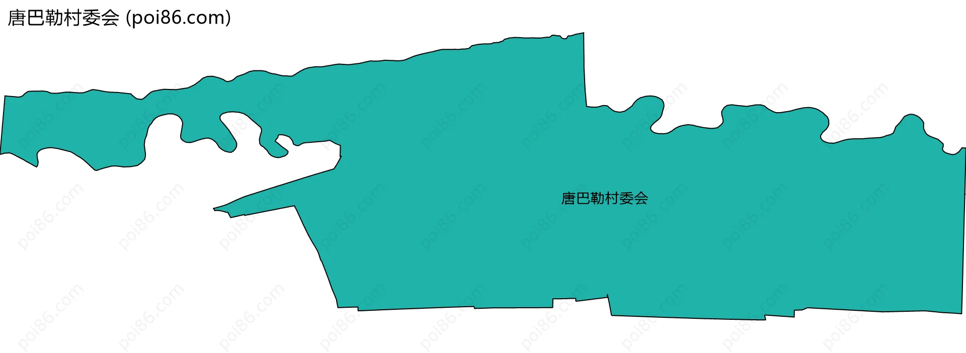 唐巴勒村委会边界地图