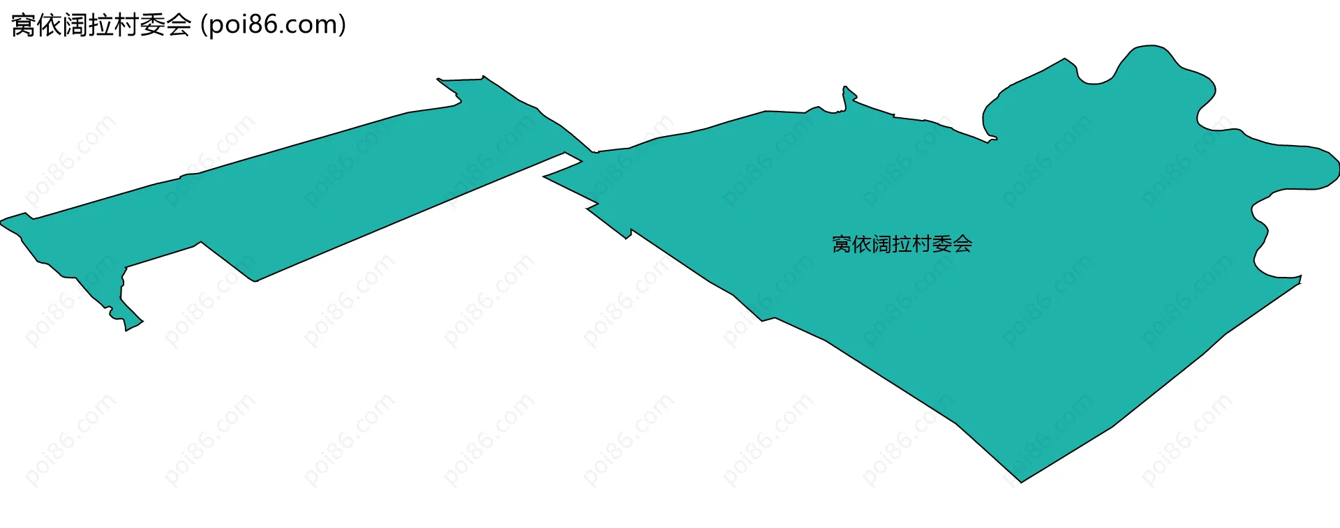窝依阔拉村委会边界地图