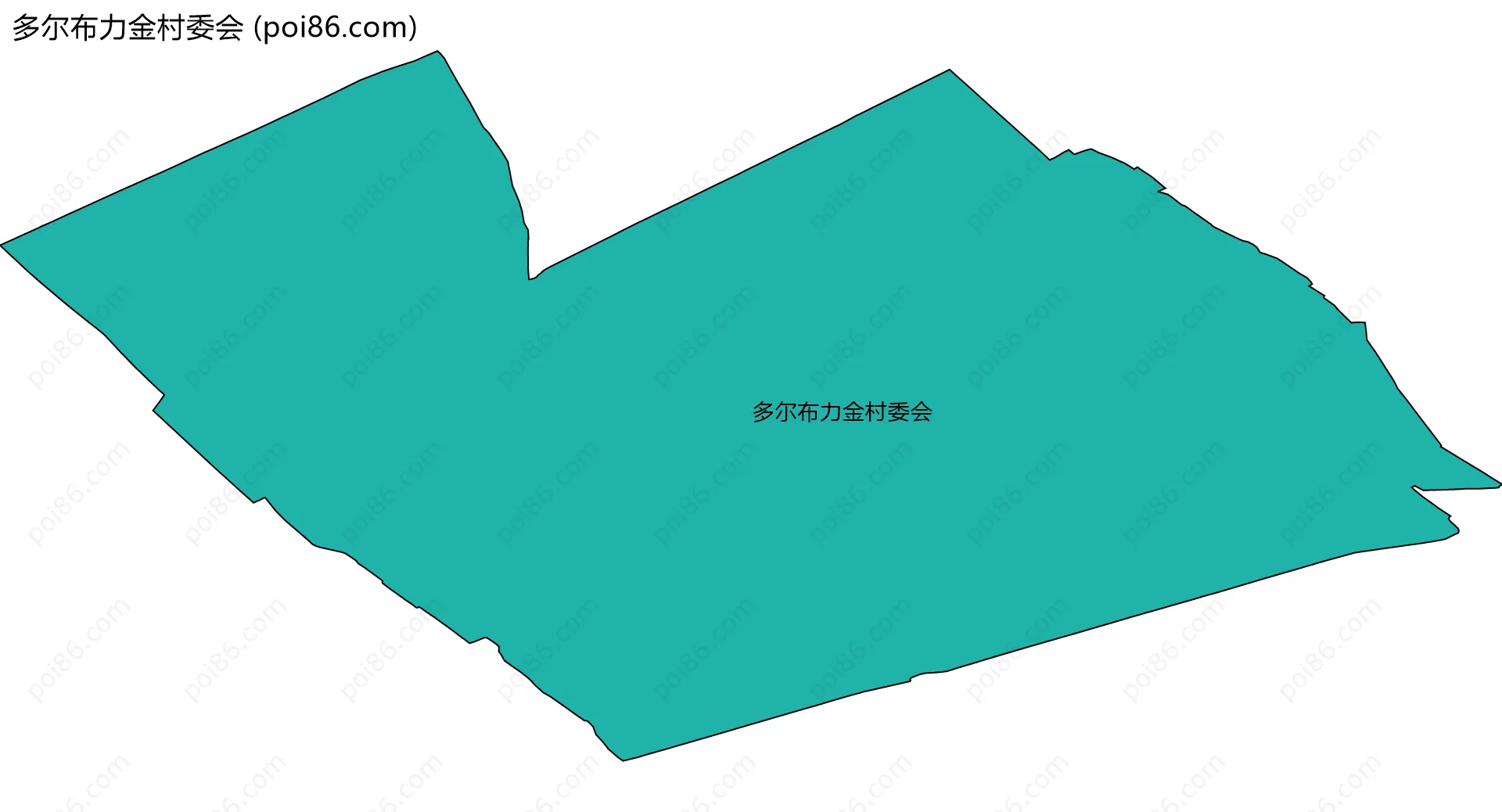 多尔布力金村委会边界地图