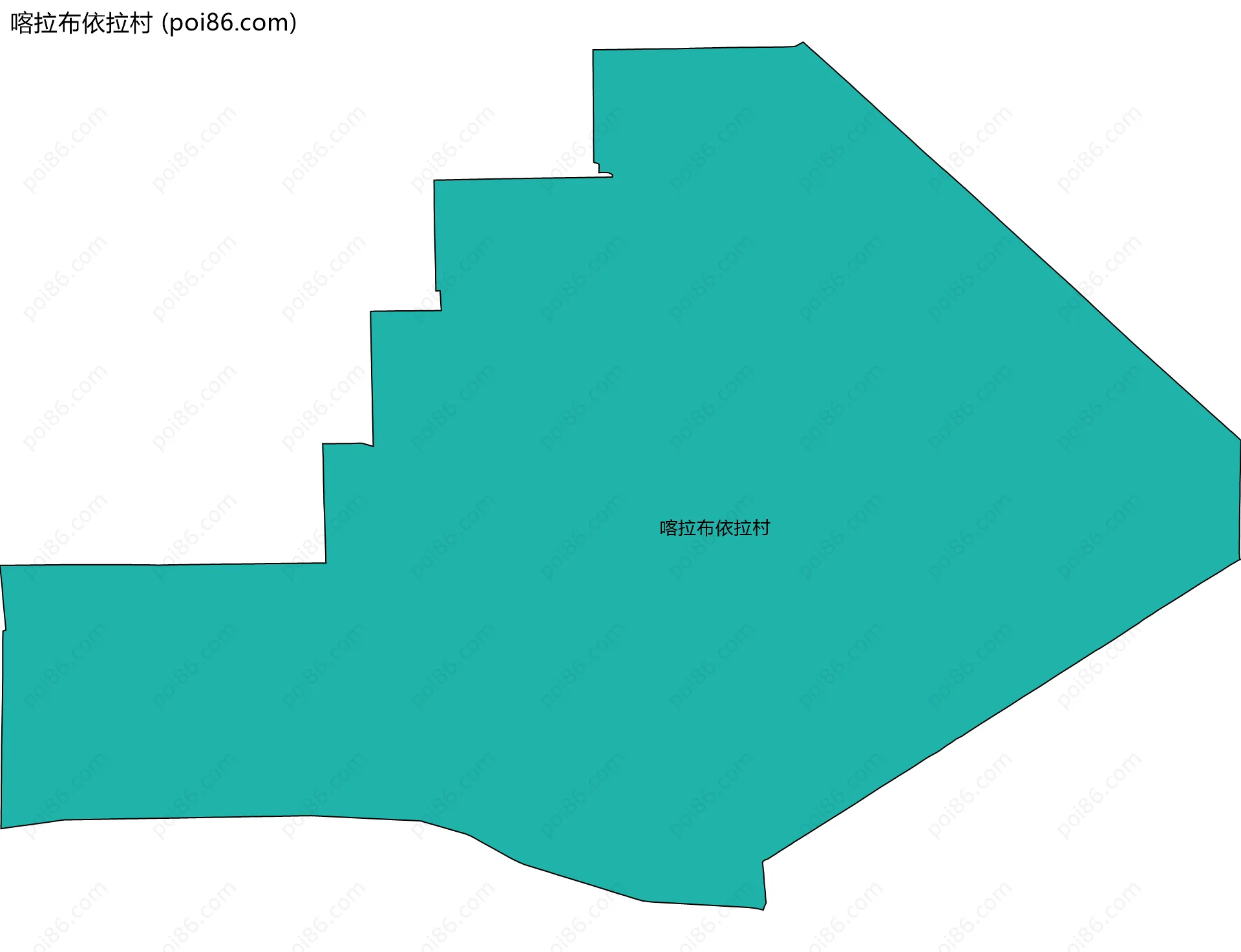 喀拉布依拉村边界地图