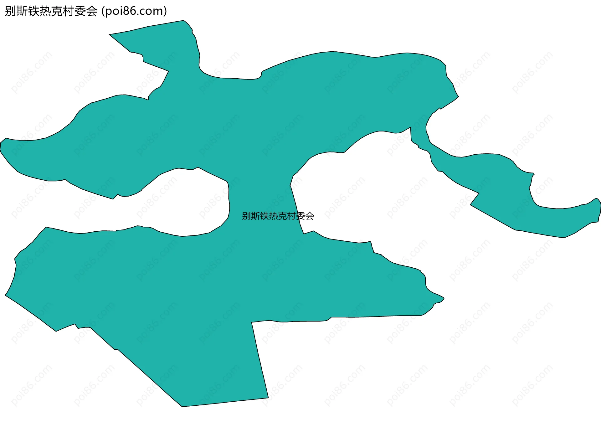 别斯铁热克村委会边界地图