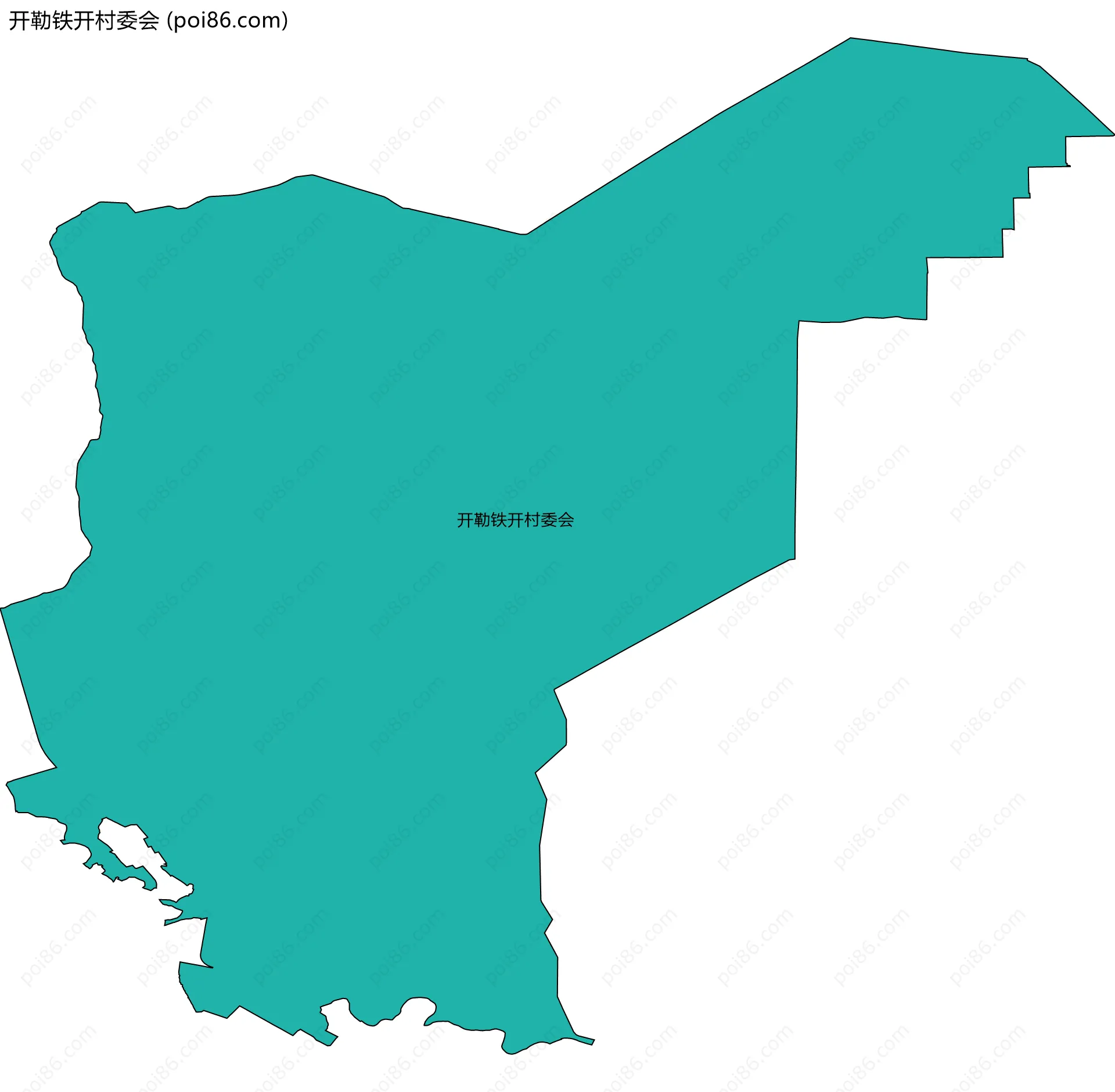 开勒铁开村委会边界地图