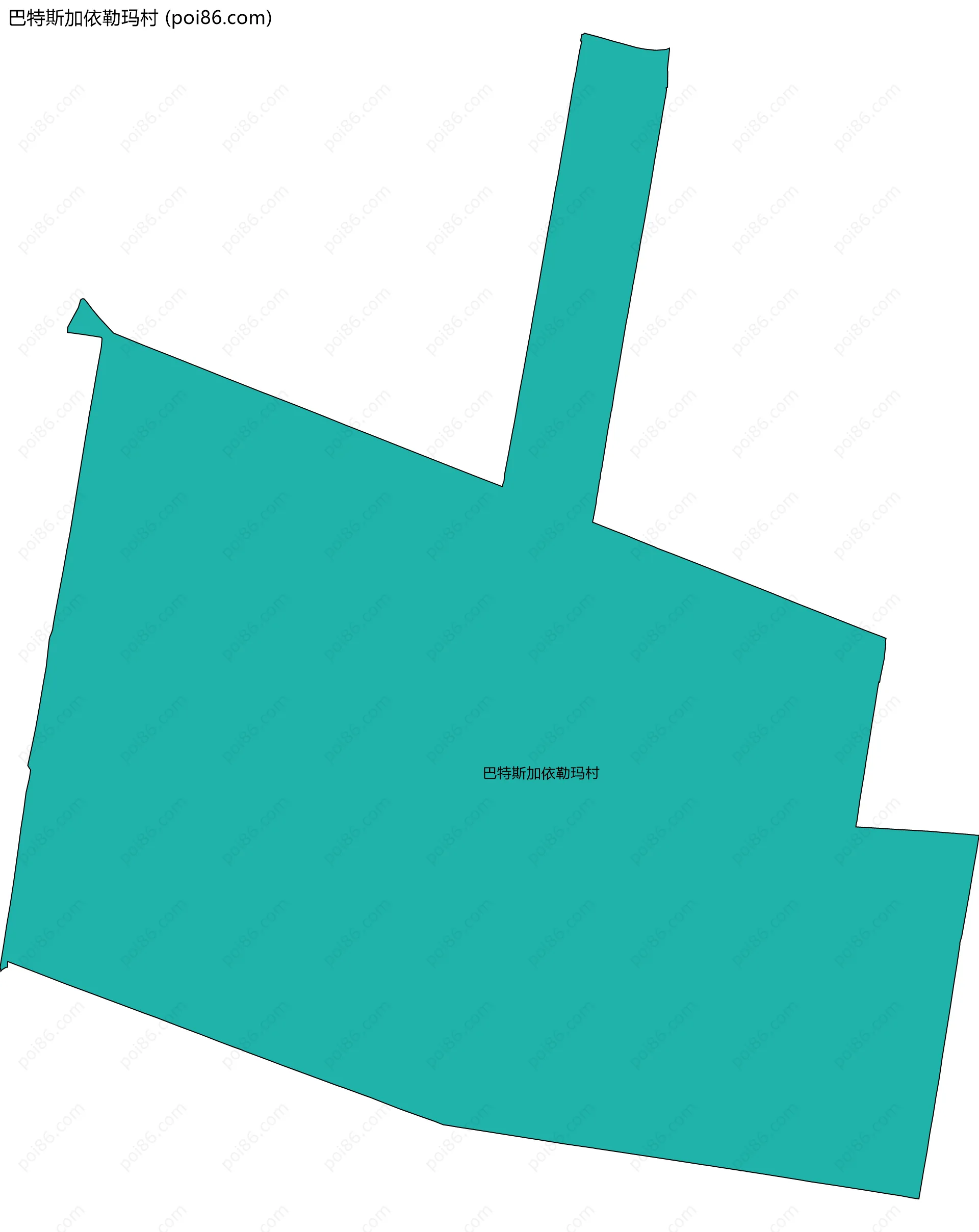 巴特斯加依勒玛村边界地图