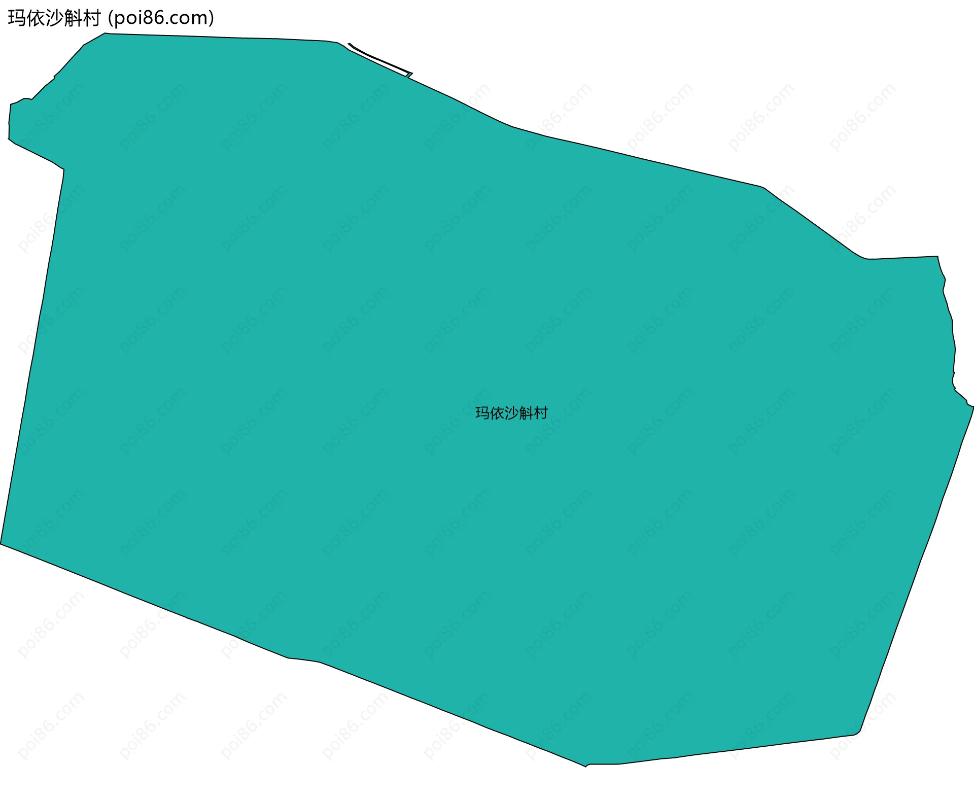 玛依沙斛村边界地图