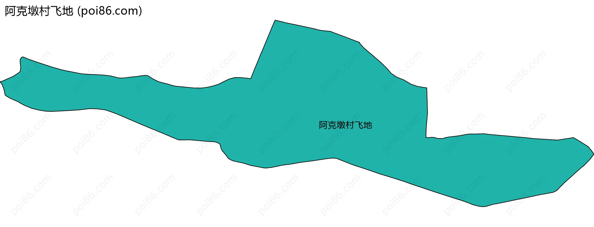 阿克墩村飞地边界地图