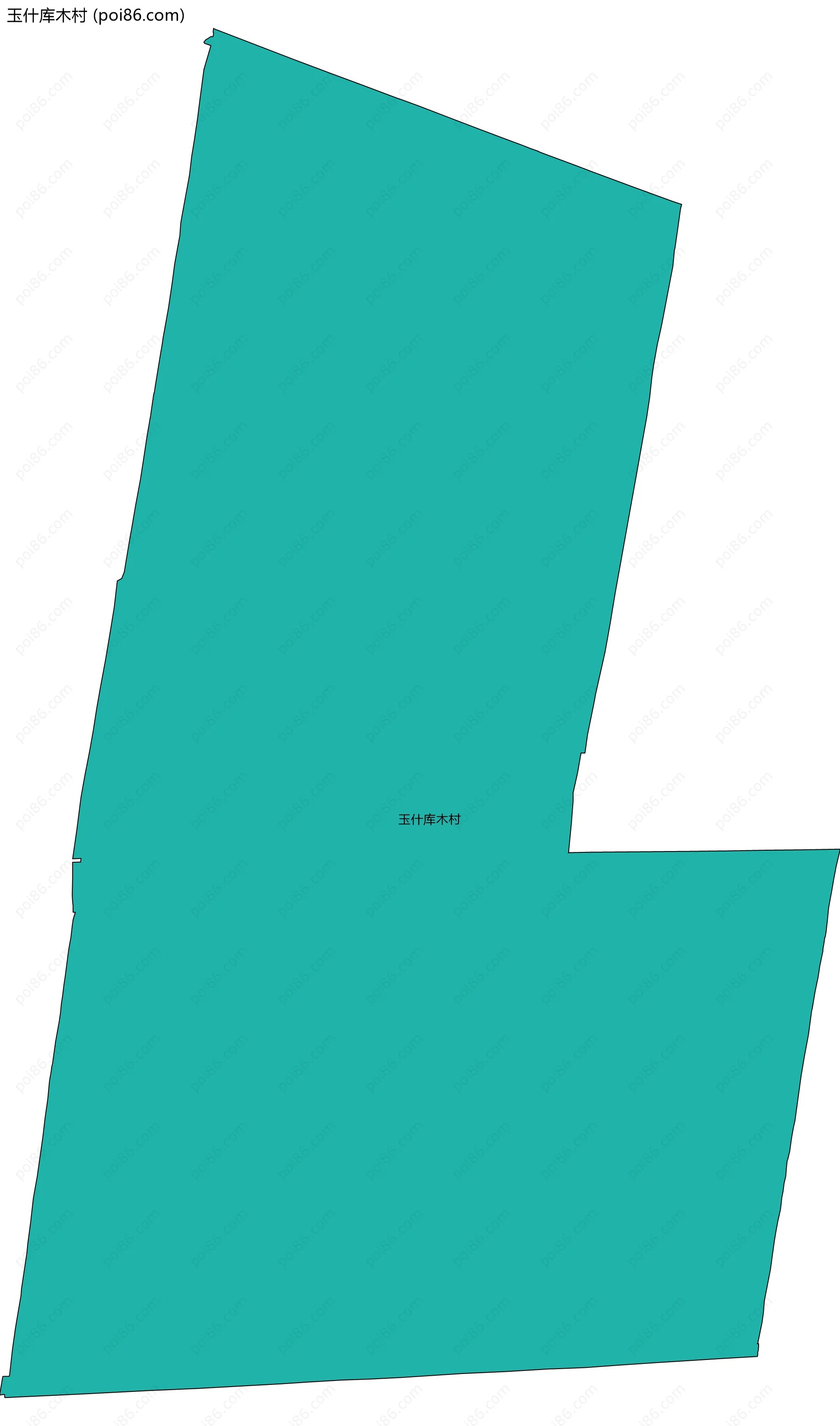 玉什库木村边界地图