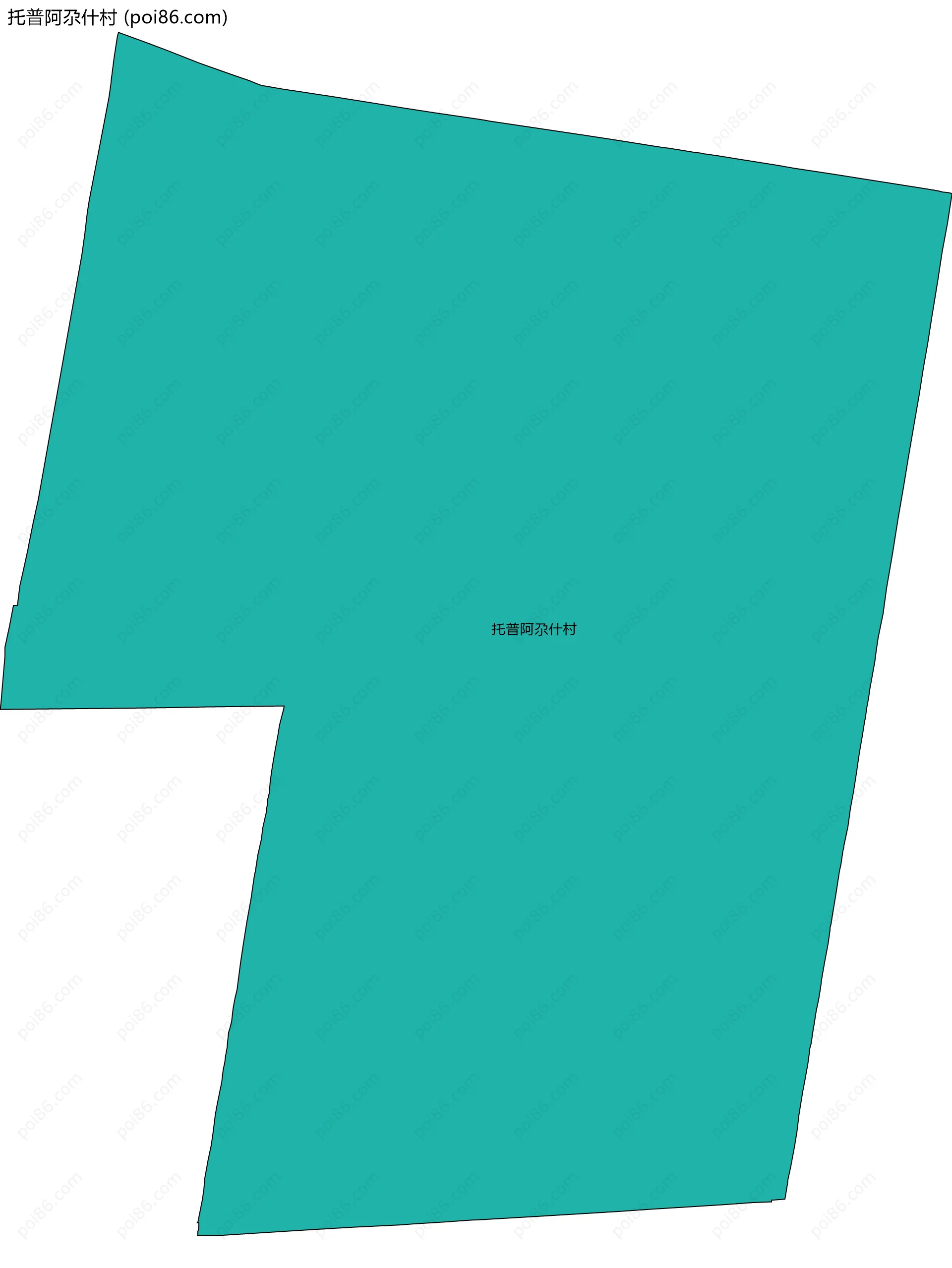 托普阿尕什村边界地图