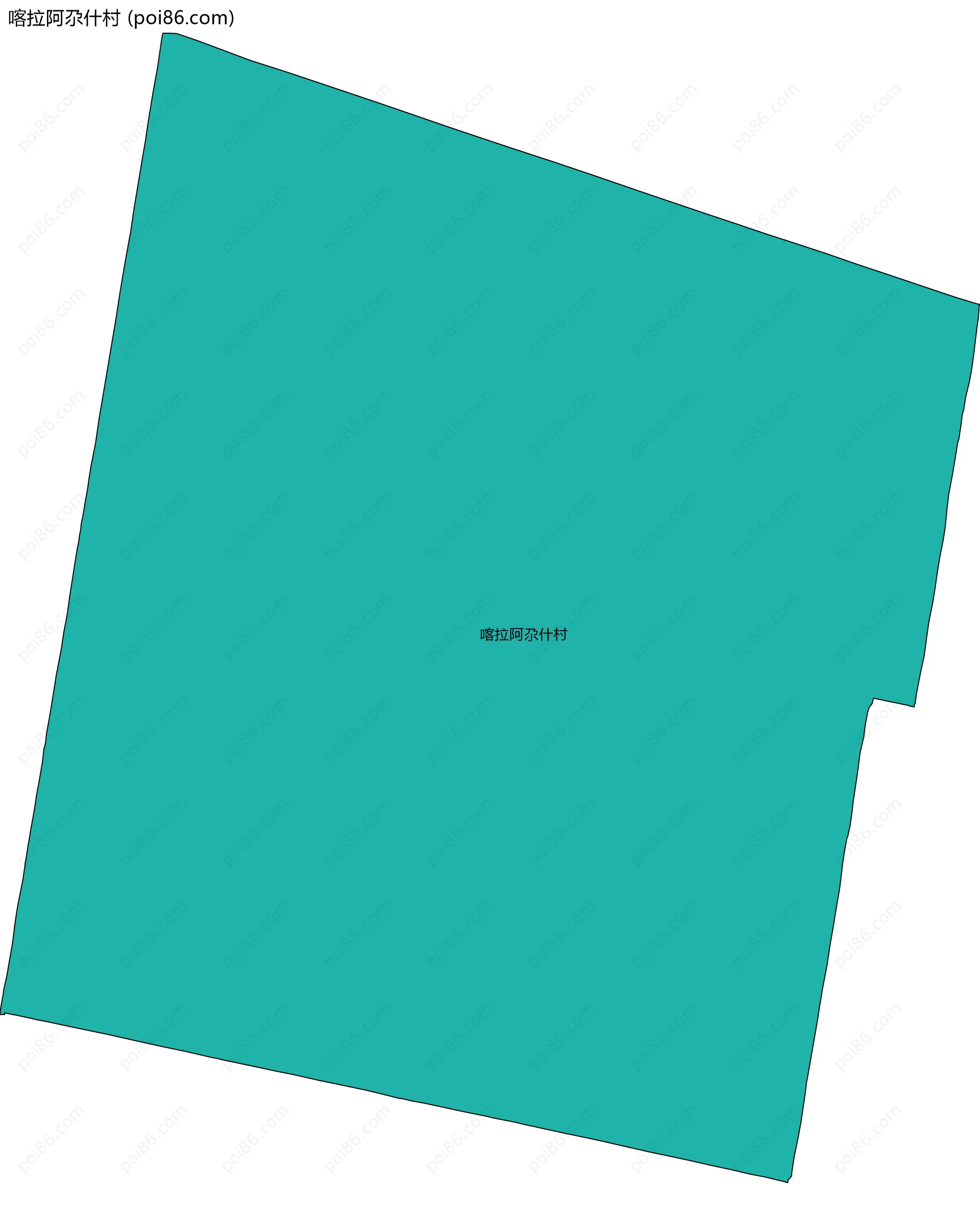 喀拉阿尕什村边界地图