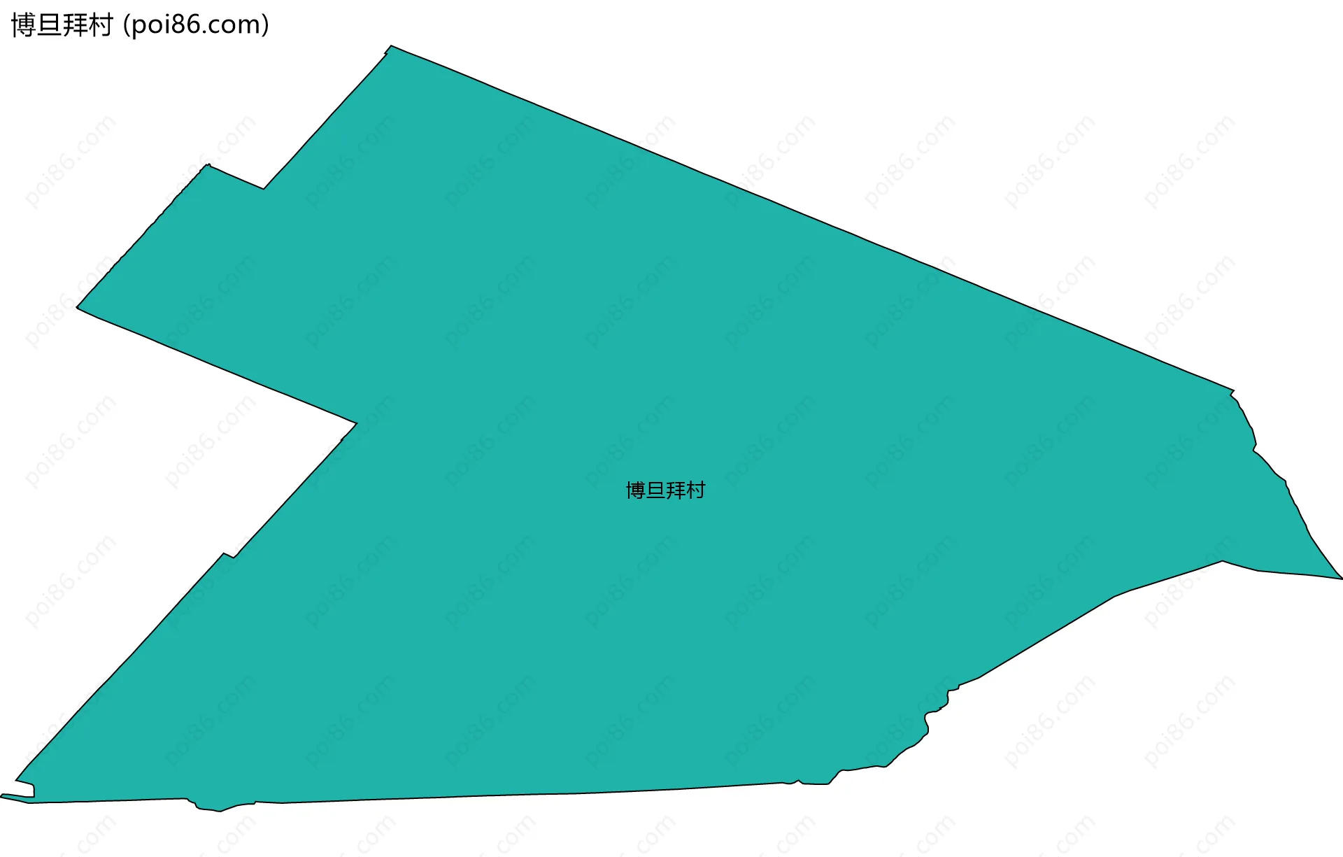 博旦拜村边界地图