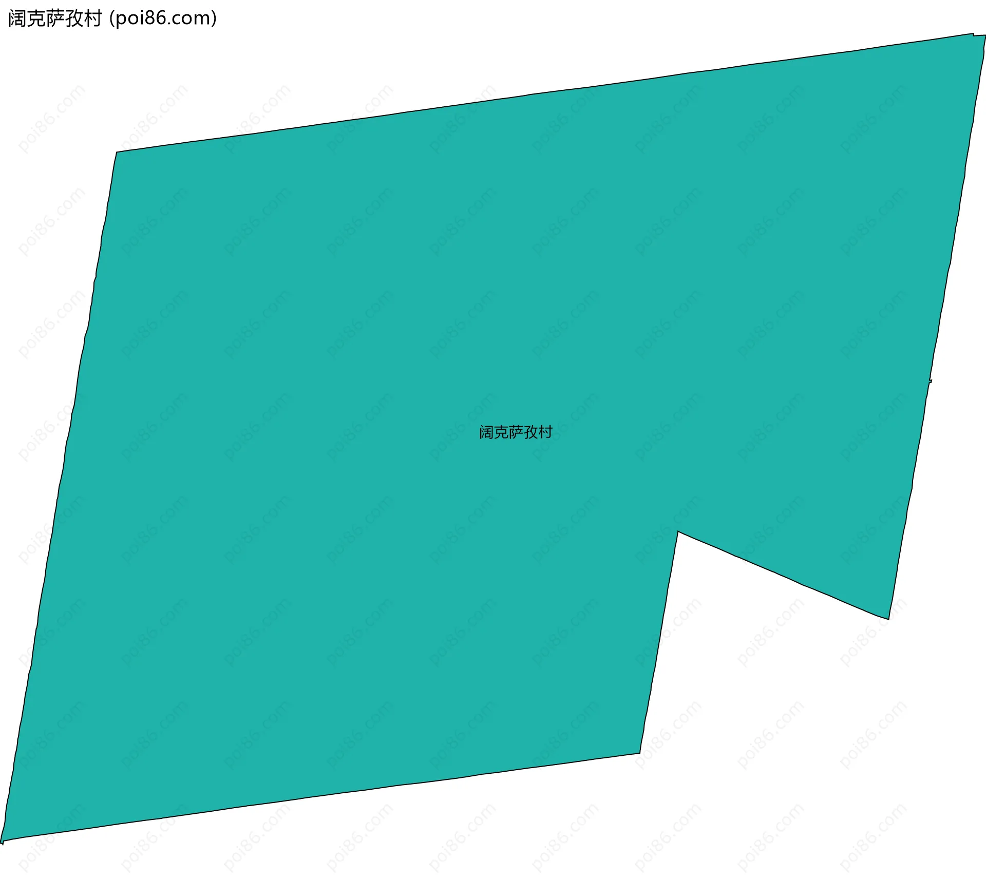 阔克萨孜村边界地图