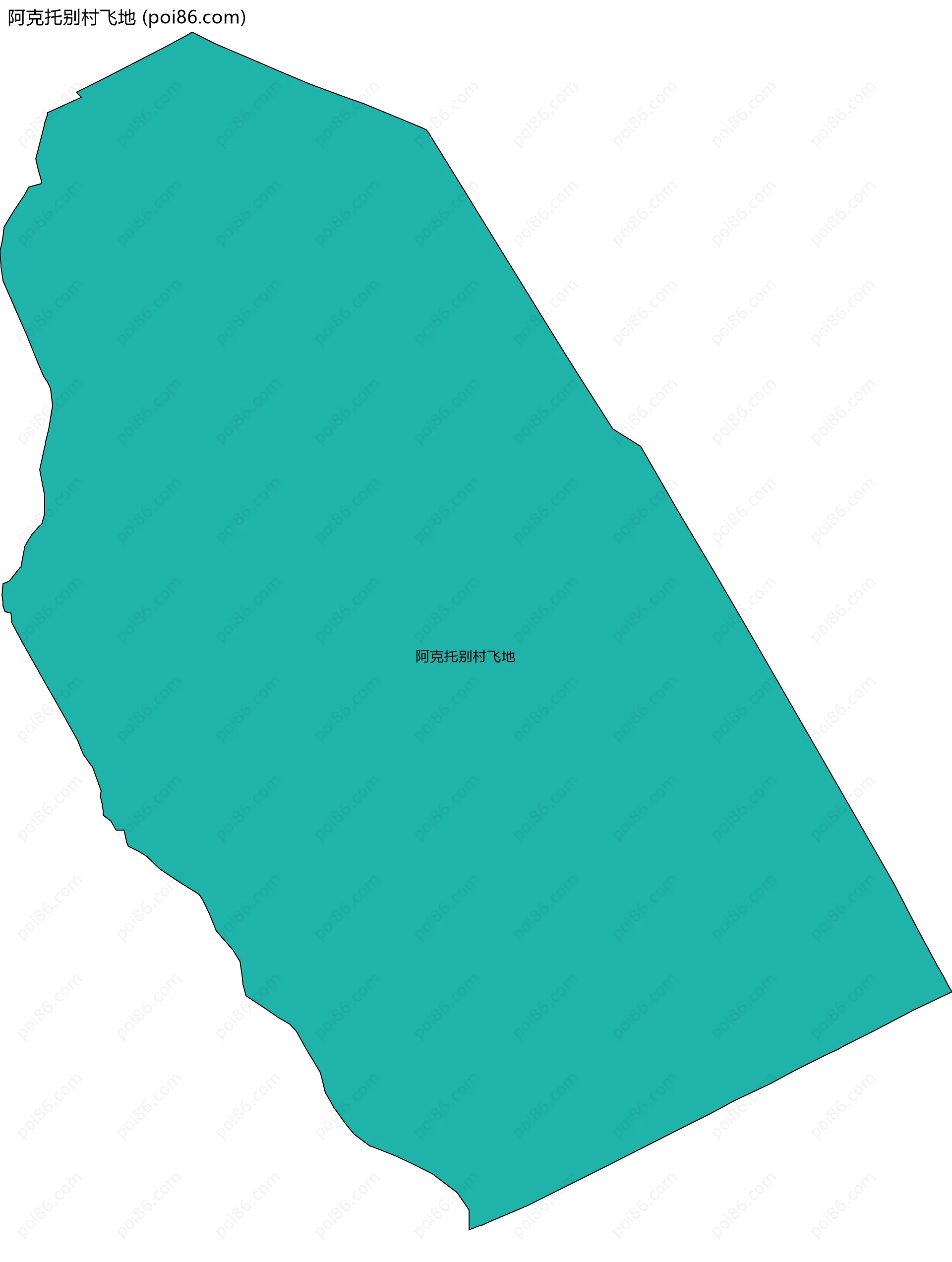 阿克托别村飞地边界地图