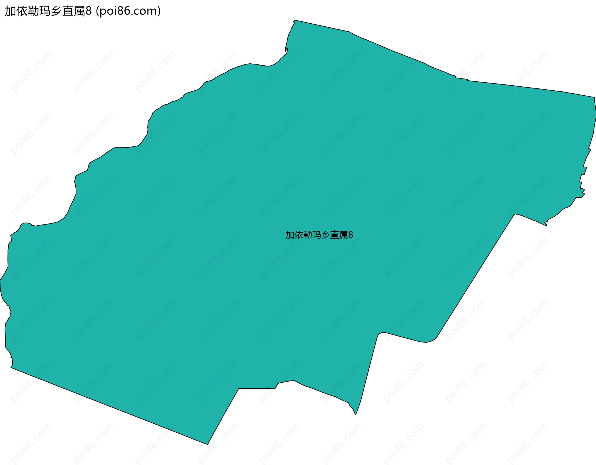 加依勒玛乡直属8边界地图